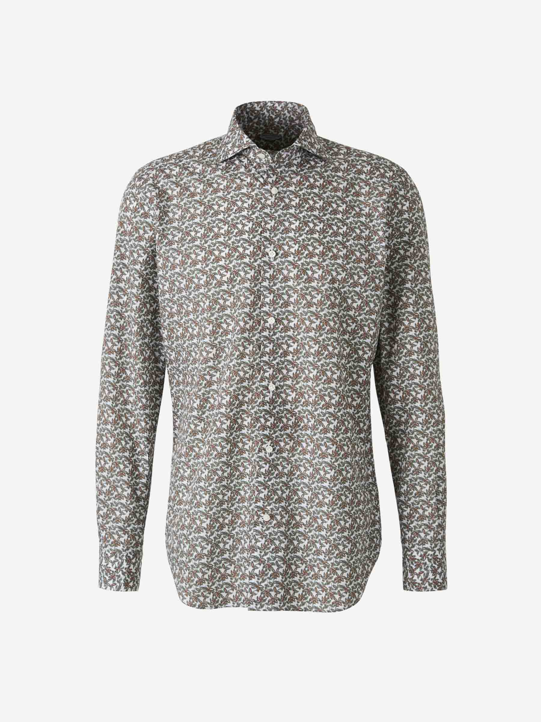 Outlet online Vincenzo di Ruggiero Hombre Camisa Estampado Algodón color Verde sku 531-006485 01 - Foto 1