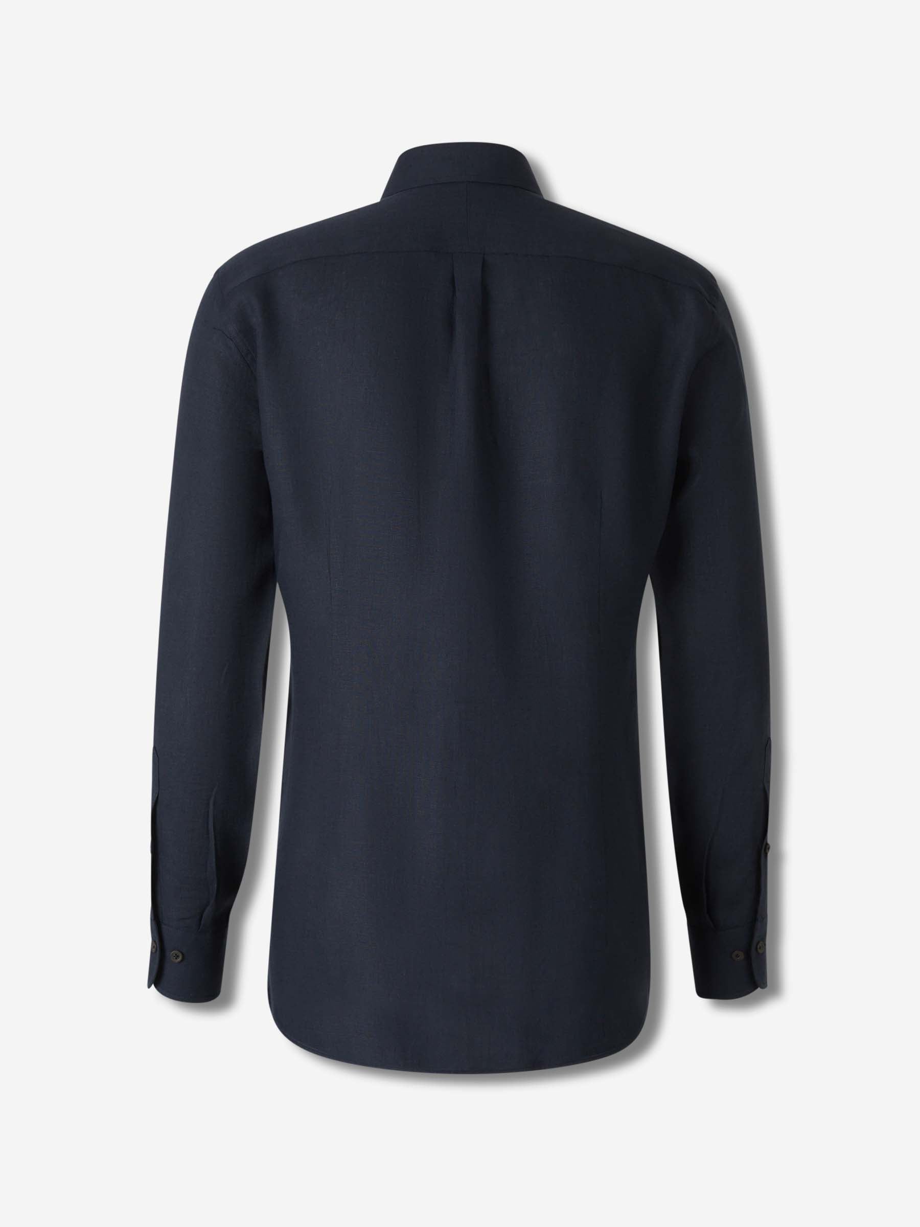 Outlet online Atelier Munro Hombre Camisa Recta Lino color Azul Marino sku 531-006510 01 - Foto 2