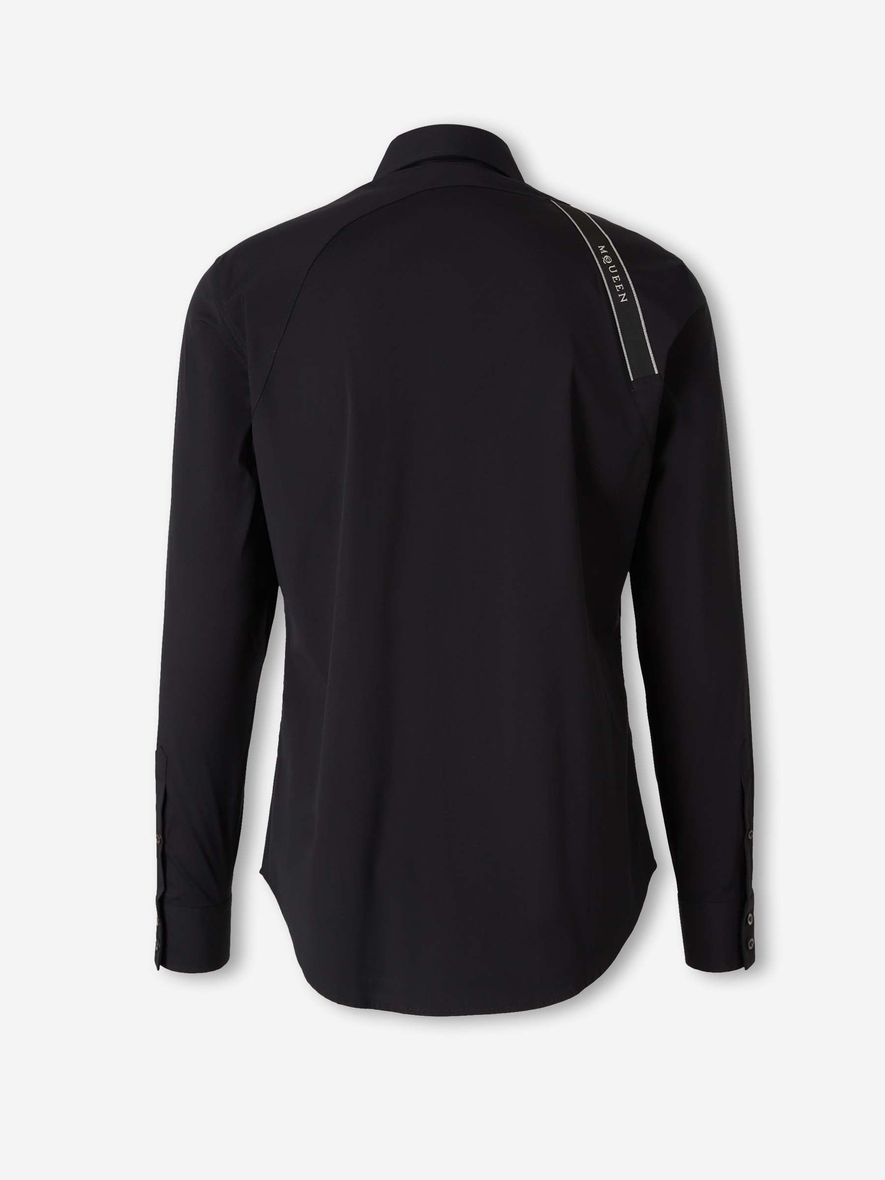 Outlet online McQueen Hombre Camisa Harness color Negro sku 531-006511 03 - Foto 2