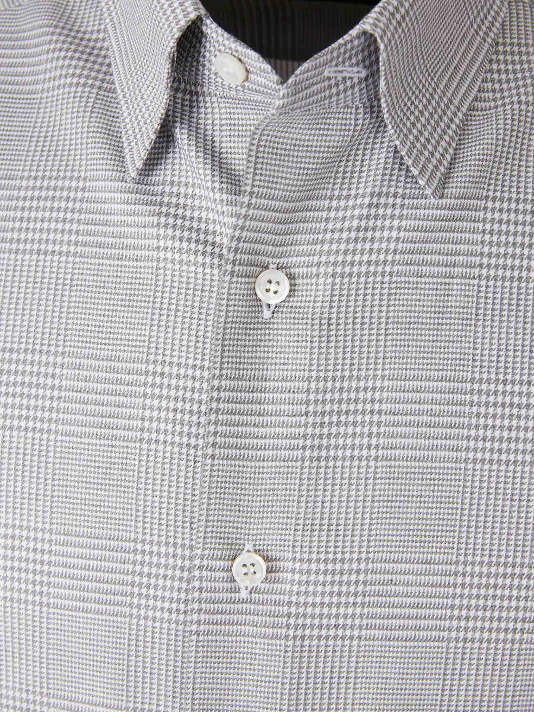 Outlet online Brioni Hombre Camisa Vestir Estampada color Gris Claro sku 531-006521 01 - Foto 3