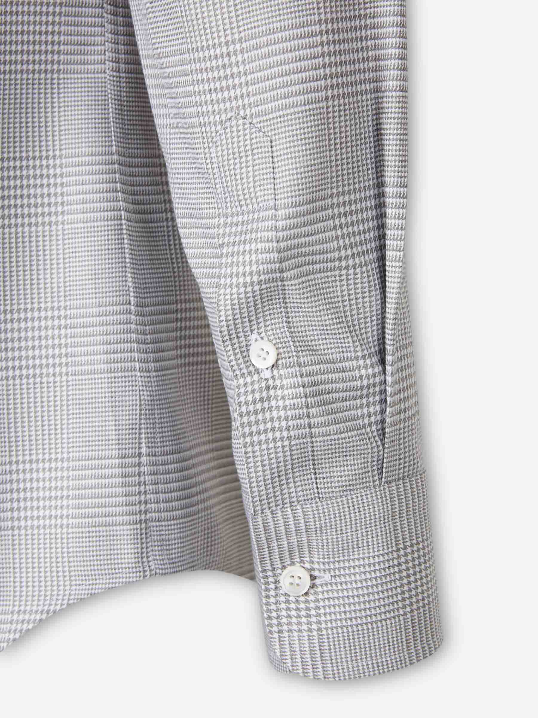 Outlet online Brioni Hombre Camisa Vestir Estampada color Gris Claro sku 531-006521 01 - Foto 4