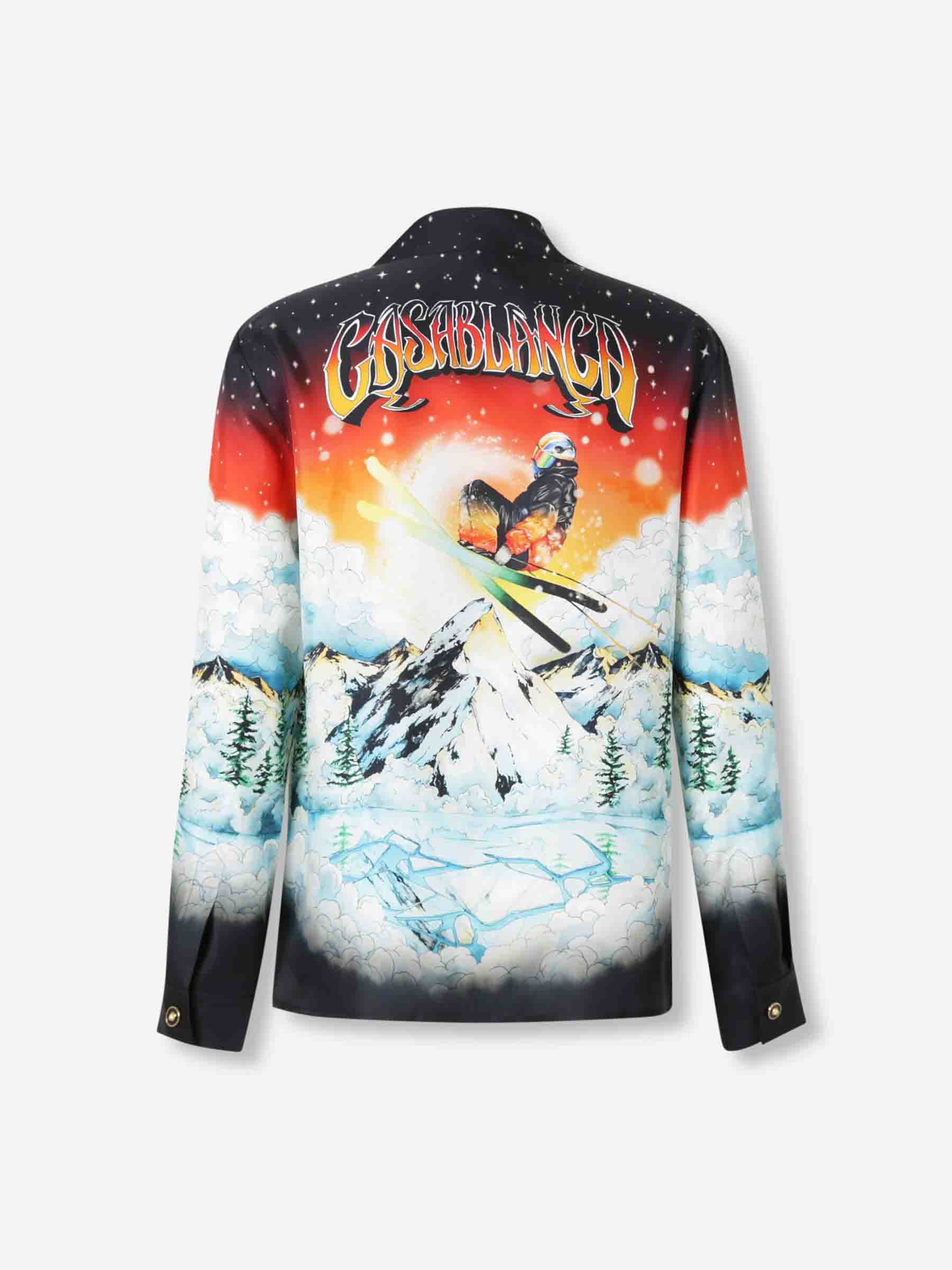 Outlet online Casablanca Hombre Camisa Estampada Seda color Multicolor sku 531-006525 01 - Foto 2