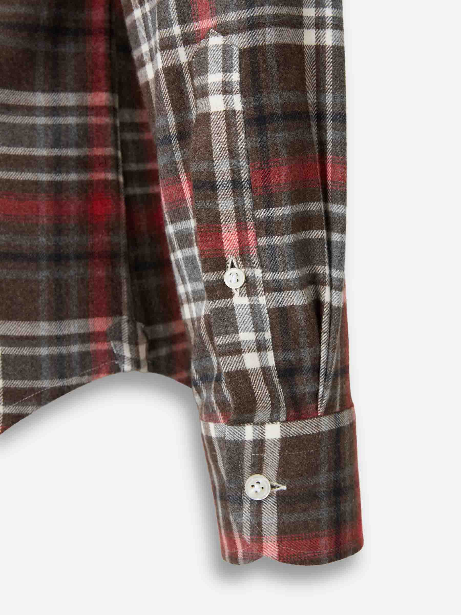Outlet online Santa Eulalia Hombre Camisa Motivo Cuadros color Rojo sku 531-006534 01 - Foto 4