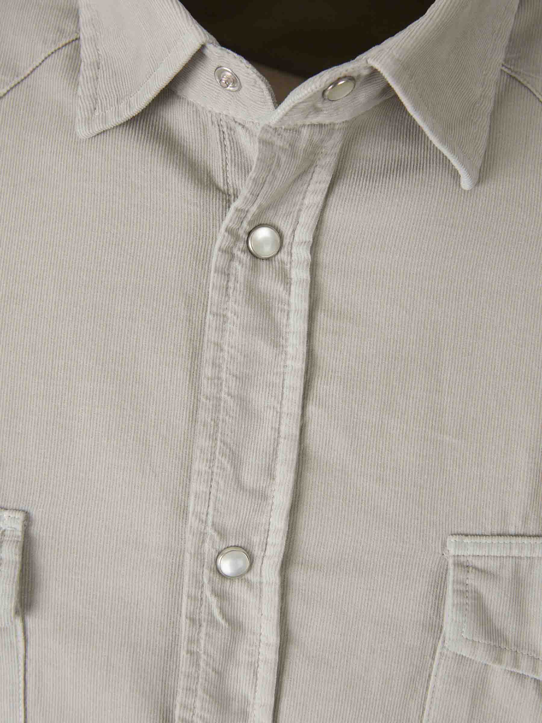 Outlet online Santa Eulalia Hombre Camisa Casual Pana color Gris sku 531-006542 01 - Foto 3