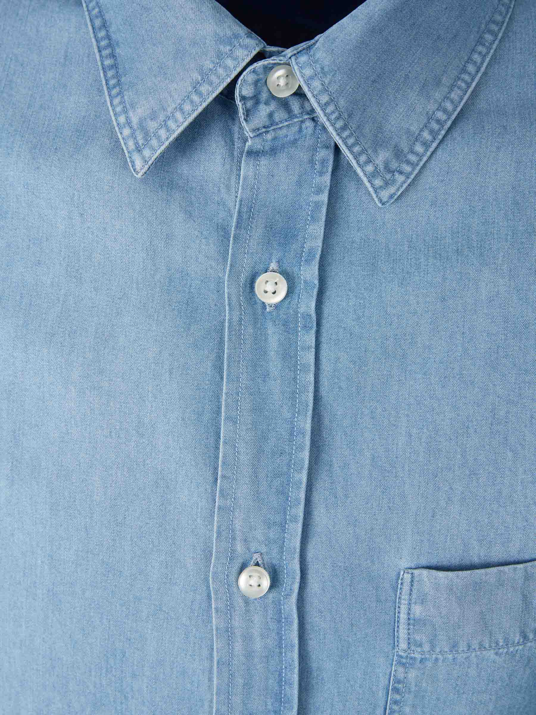 Outlet online Officine Générale Hombre Camisa Denim color Azul Denim sku 531-006557 01 - Foto 3