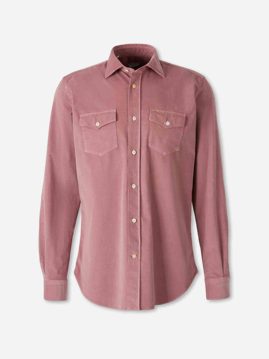 Outlet online Vincenzo di Ruggiero Hombre Camisa Micro Pana color Rosa Envejecido sku 531-006571 02 - Foto 1