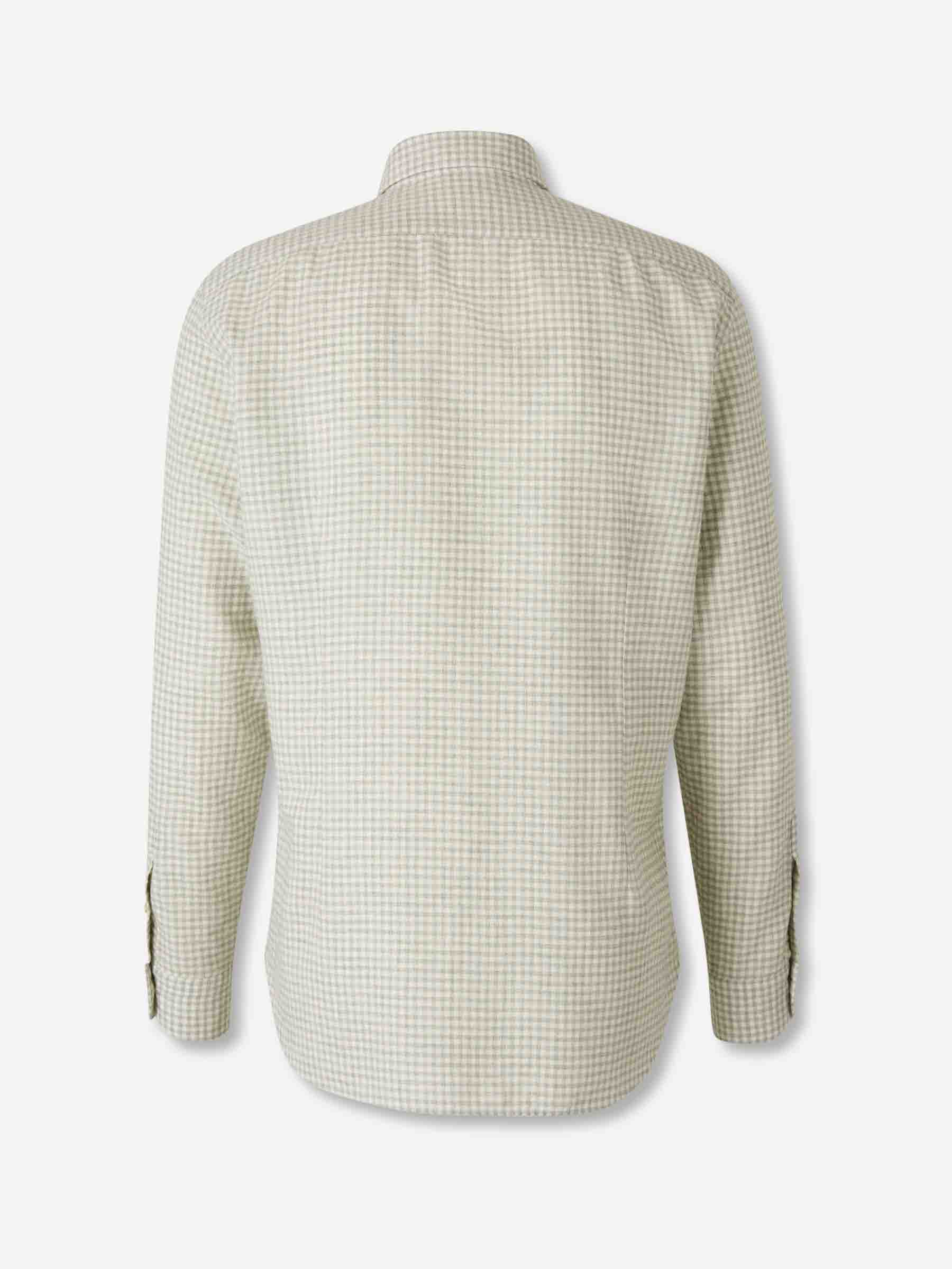 Outlet online Vincenzo di Ruggiero Hombre Camisa Vestir color Verde sku 531-006575 03 - Foto 2