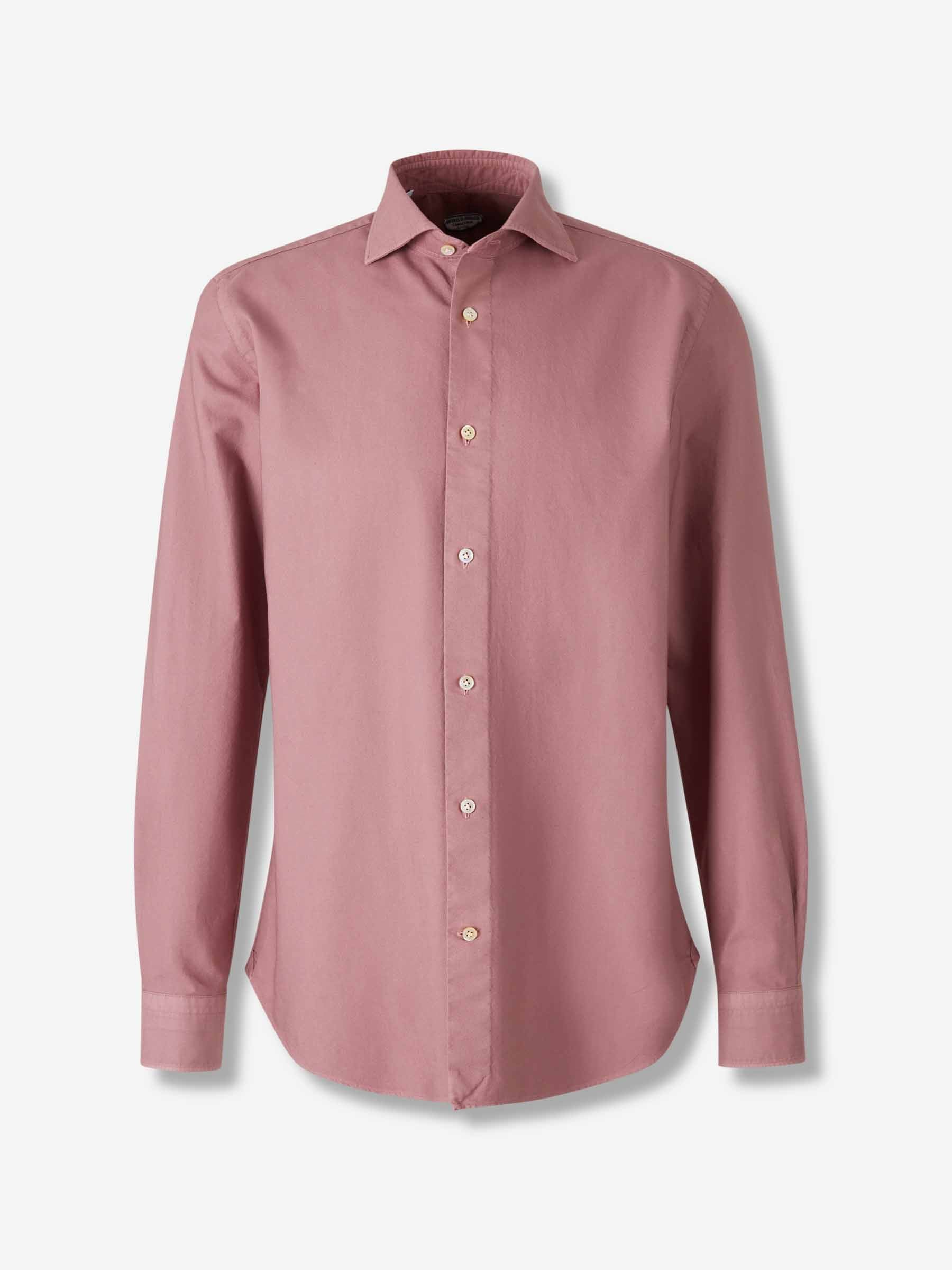 Outlet online Vincenzo di Ruggiero Hombre Camisa de Vestir Lisa color Rosa Envejecido sku 531-006576 02 - Foto 1