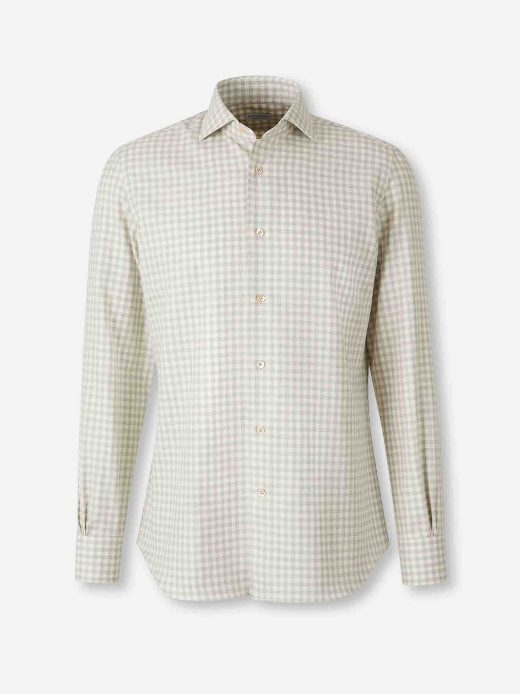 Outlet online Santa Eulalia Hombre Camisa Cuadros Algodón color Gris Claro sku 531-006577 02 - Foto 1