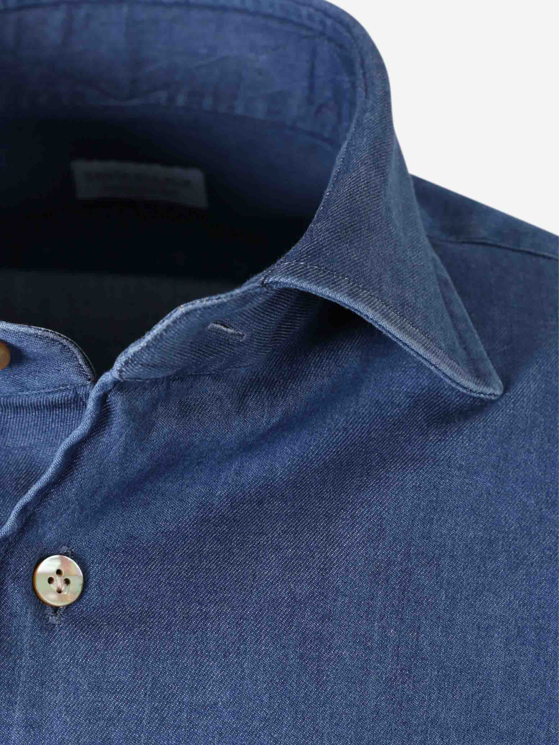 Outlet online Santa Eulalia Hombre Camisa Lisa Denim color Azul Denim sku 531-006578 01 - Foto 3