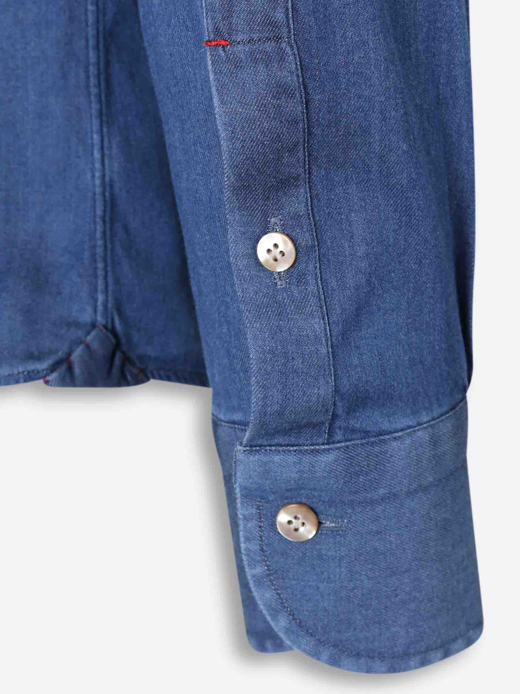 Outlet online Santa Eulalia Hombre Camisa Lisa Denim color Azul Denim sku 531-006578 01 - Foto 4
