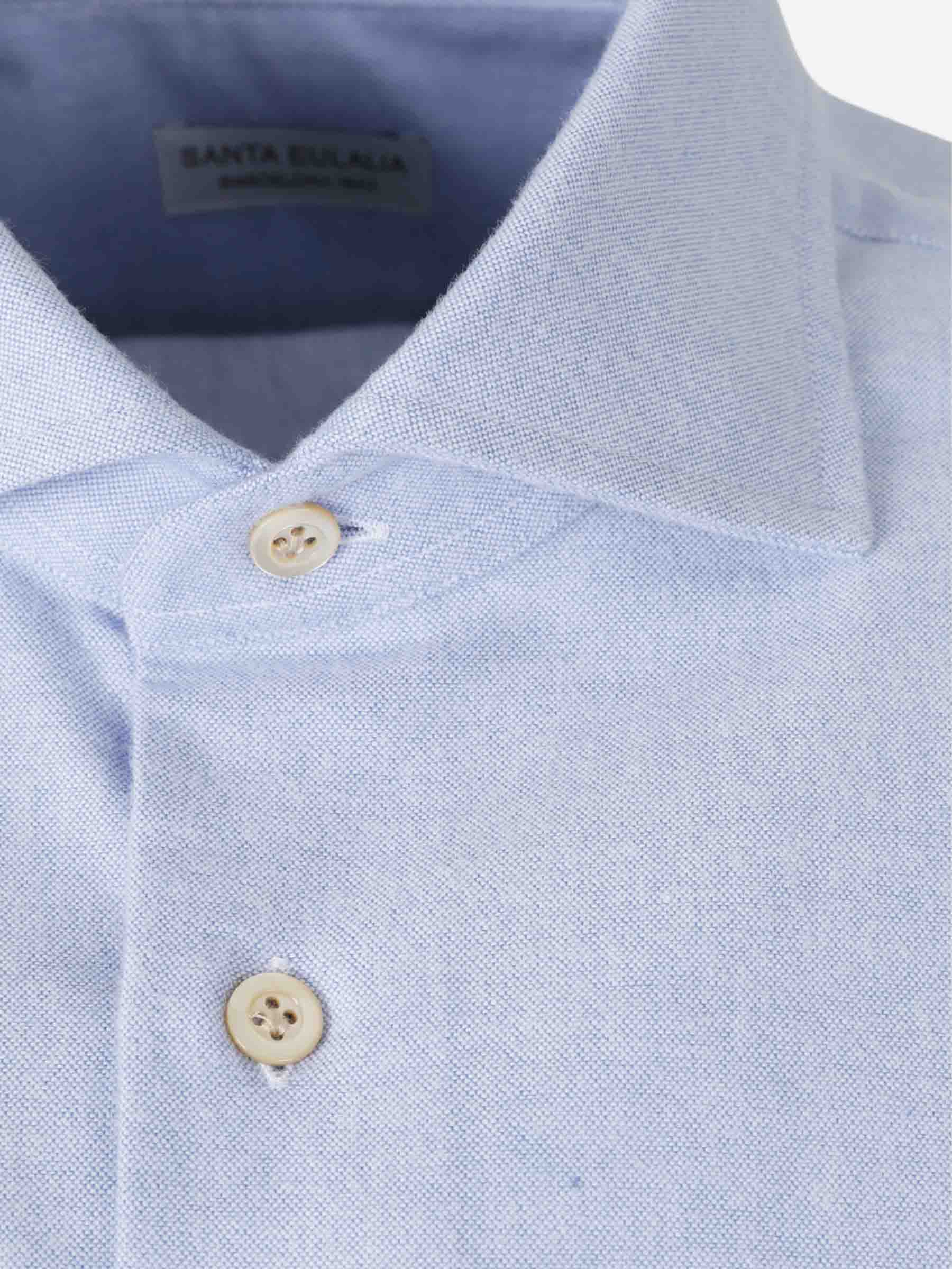 Outlet online Santa Eulalia Hombre Camisa Vestir Algodón color Azul Celeste sku 531-006583 02 - Foto 3