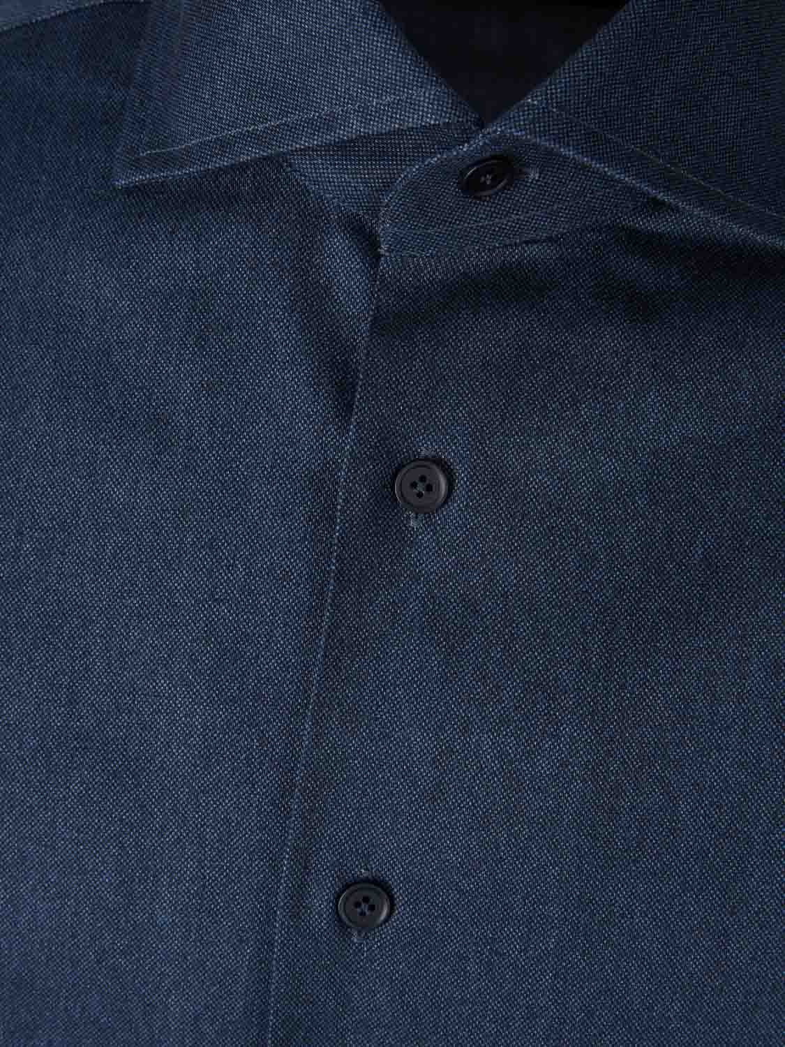 Outlet online Santa Eulalia Hombre Camisa Lisa Algodón color Azul Denim Oscuro sku 531-006584 01 - Foto 3