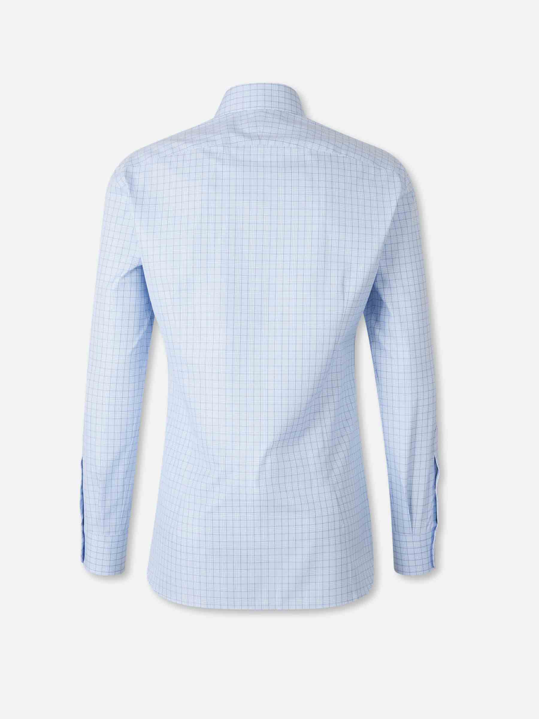 Outlet online Atelier Munro Hombre Camisa Motivo Cuadros color Azul Celeste sku 531-006617 01 - Foto 2