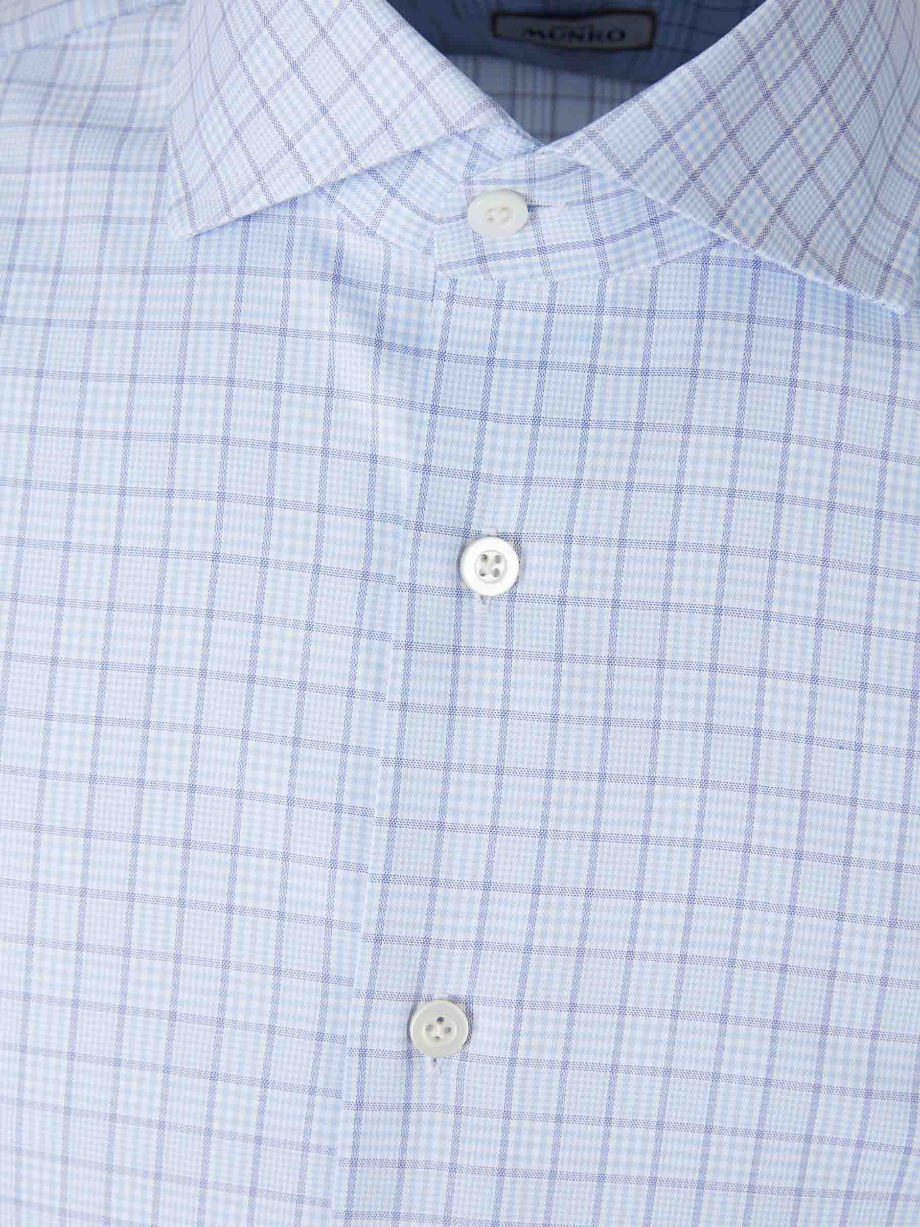 Outlet online Atelier Munro Hombre Camisa Motivo Cuadros color Azul Celeste sku 531-006617 01 - Foto 3