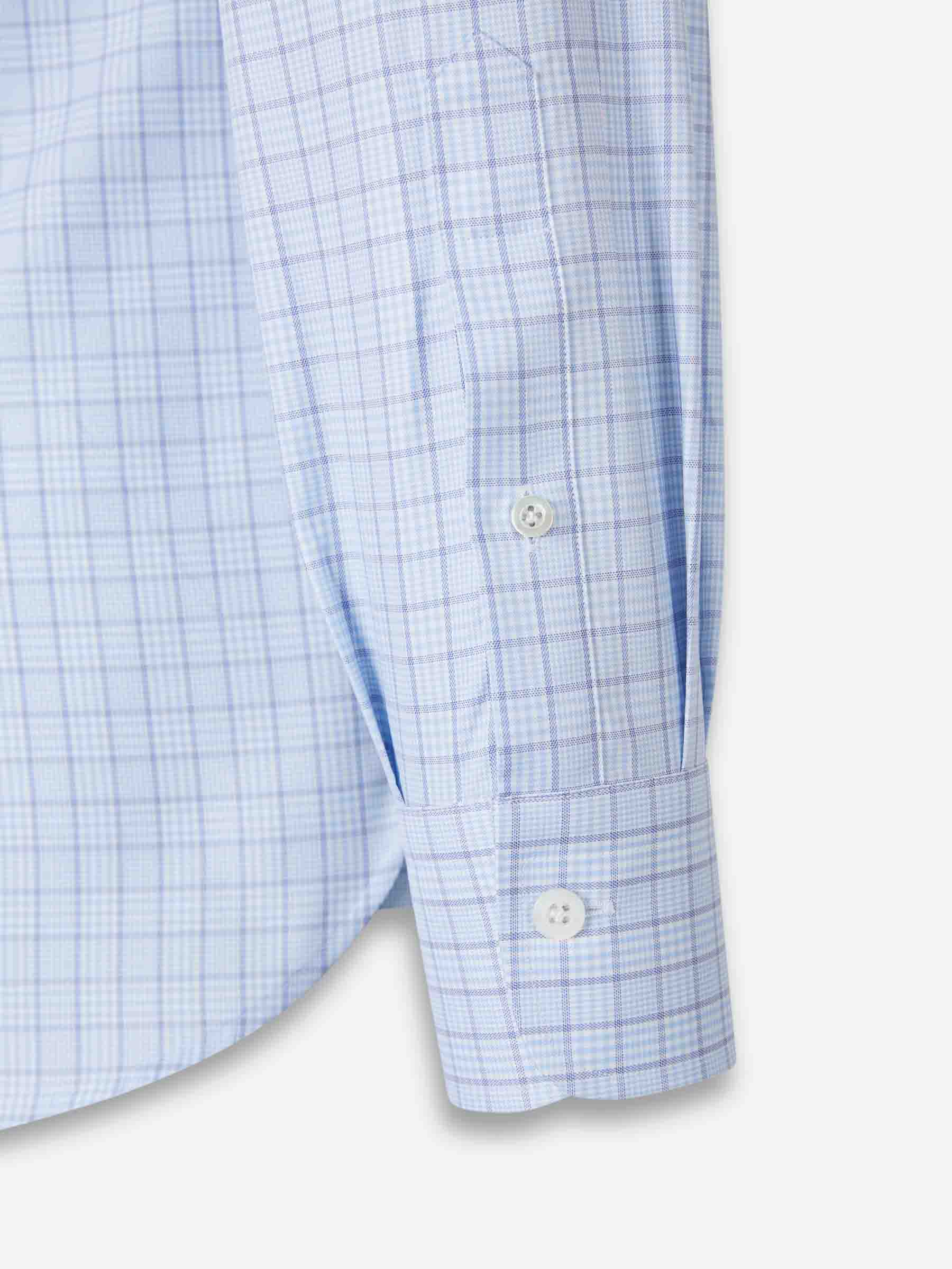 Outlet online Atelier Munro Hombre Camisa Motivo Cuadros color Azul Celeste sku 531-006617 01 - Foto 4