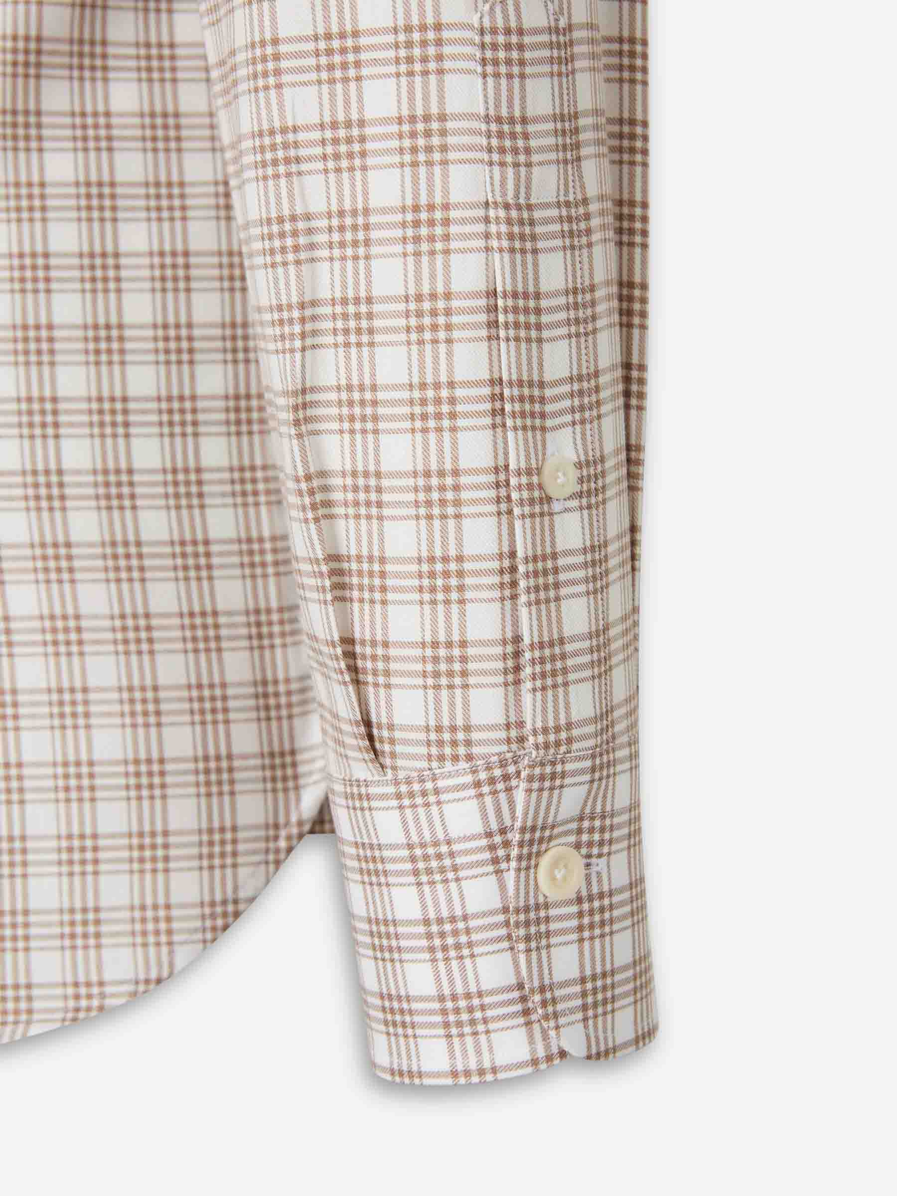 Outlet online Atelier Munro Hombre Camisa Cuadros color Marrón sku 531-006619 01 - Foto 4