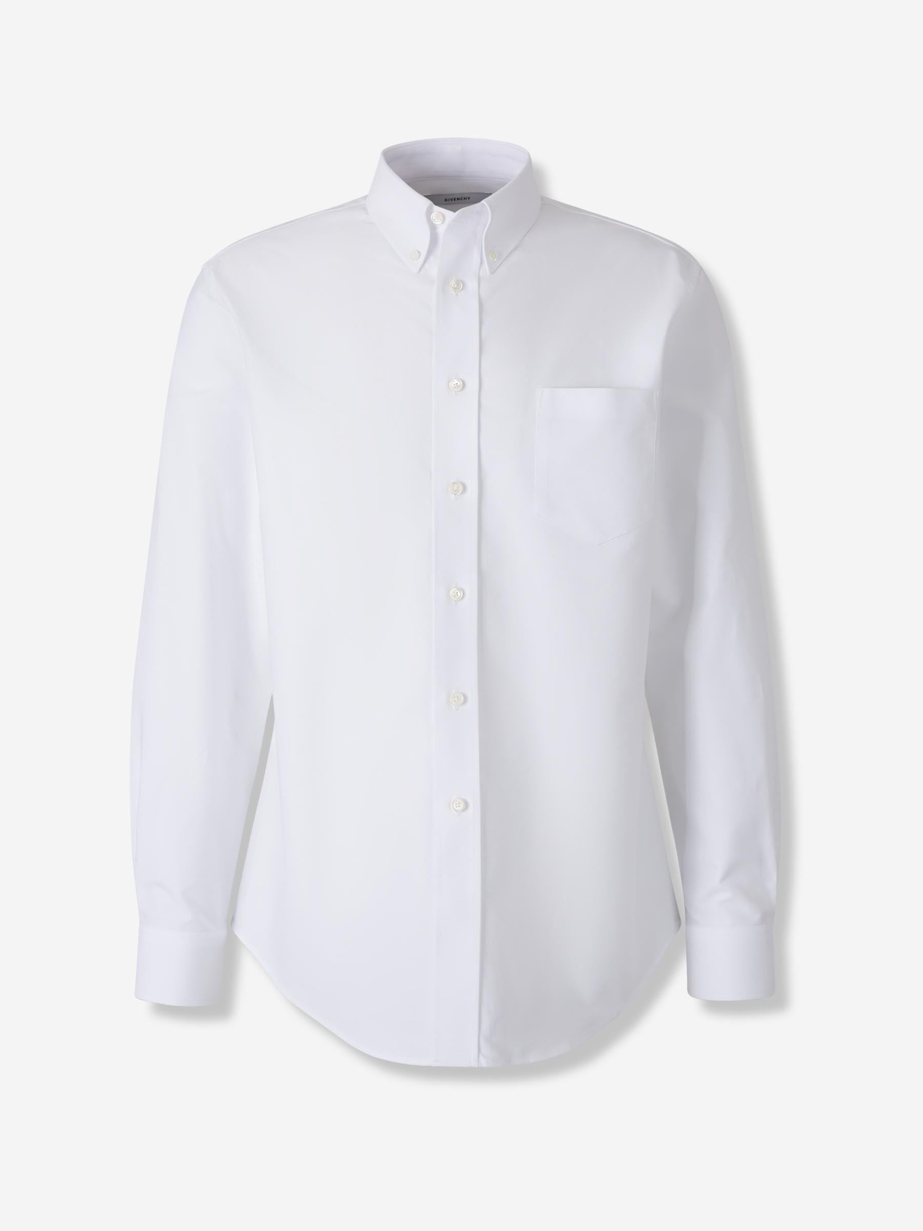 Outlet online Givenchy Hombre Camisa Lisa Algodón color Blanco sku 531-006628 01 - Foto 1