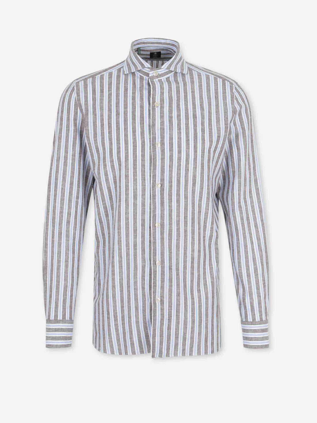 Outlet online Luigi Borrelli Hombre Camisa Listada color Multicolor sku 531-006655 01 - Foto 1