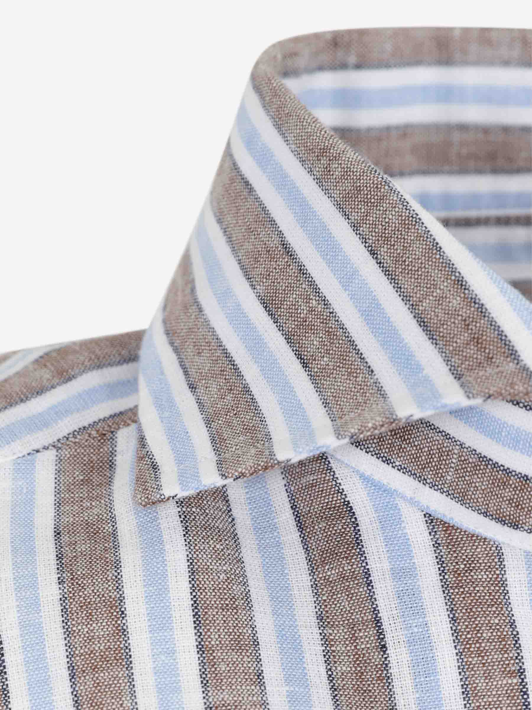 Outlet online Luigi Borrelli Hombre Camisa Listada color Multicolor sku 531-006655 01 - Foto 3