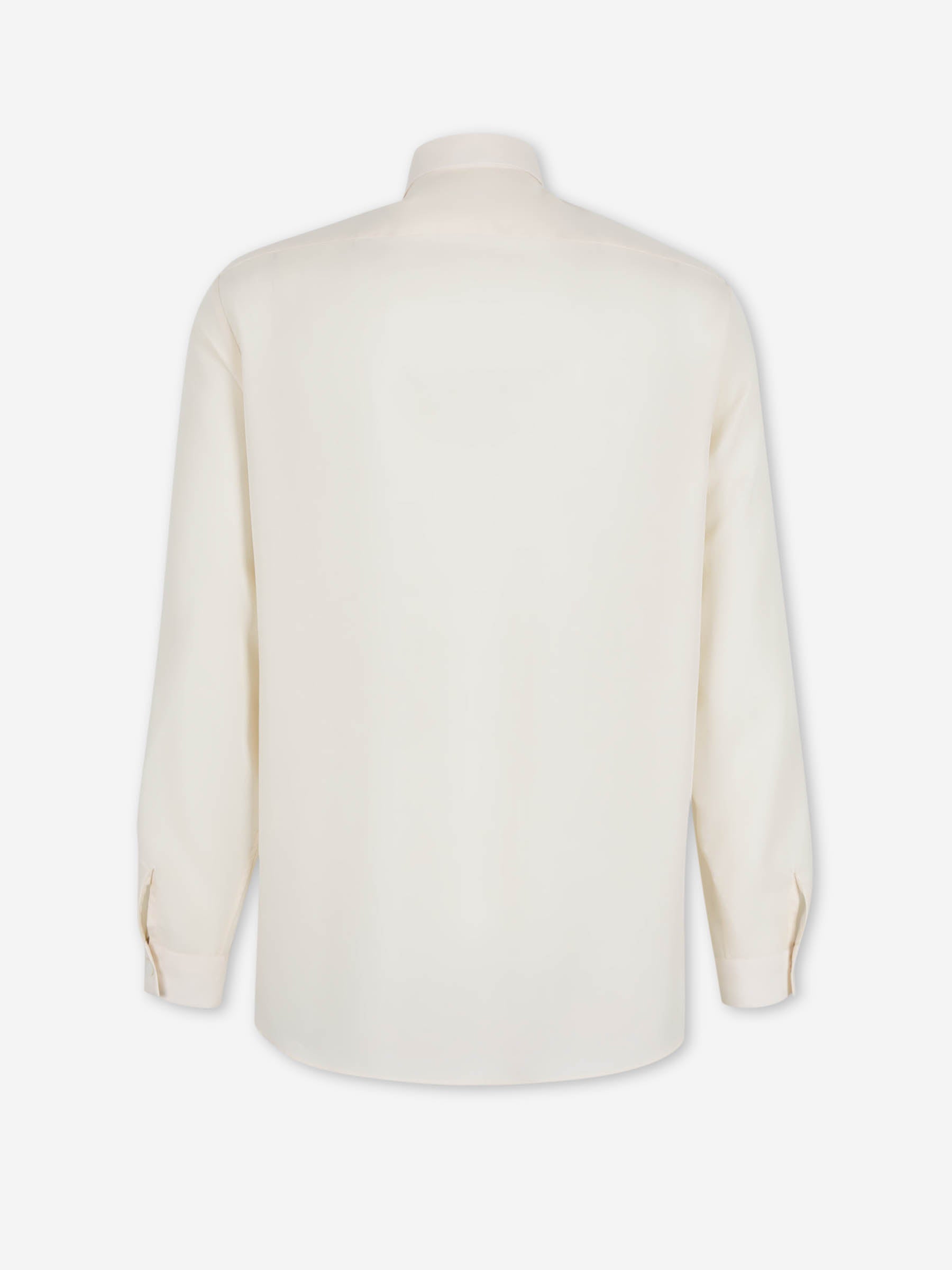 Lardini Hombre Barcelona Camisa Lisa Tencel color Crema sku 531-006676 01 - Foto 2