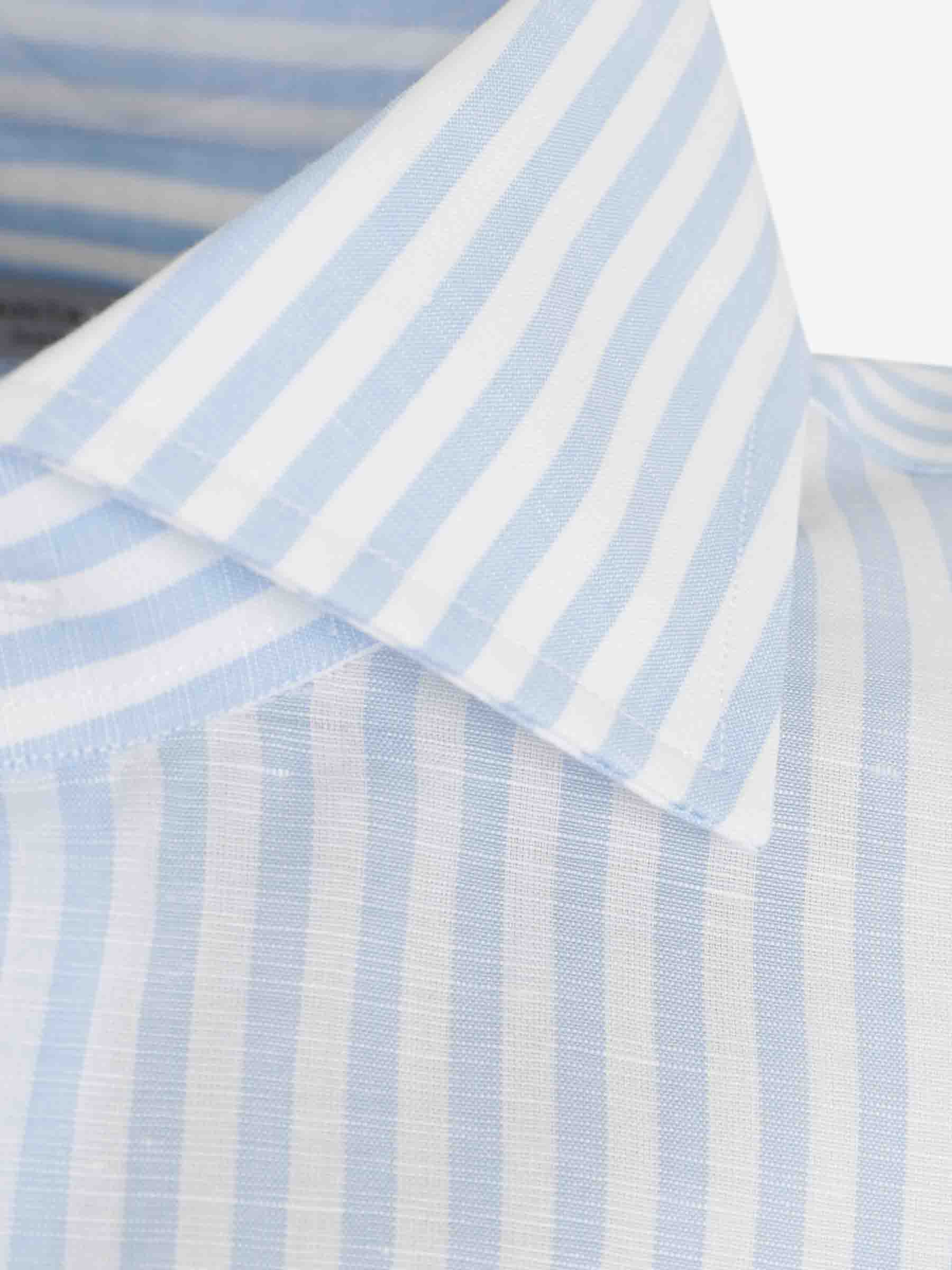 Outlet online Santa Eulalia Hombre Camisa Listada color Azul sku 531-006692 01 - Foto 4