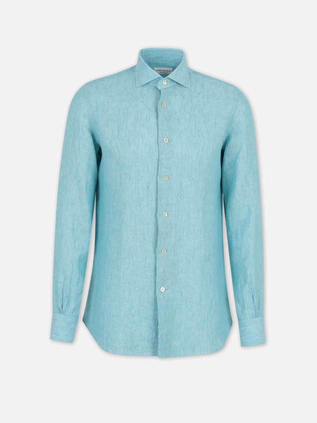Santa Eulalia Hombre Barcelona Camisa Recta Lino color Azul Turquesa sku 531-006695 02 - Foto 1