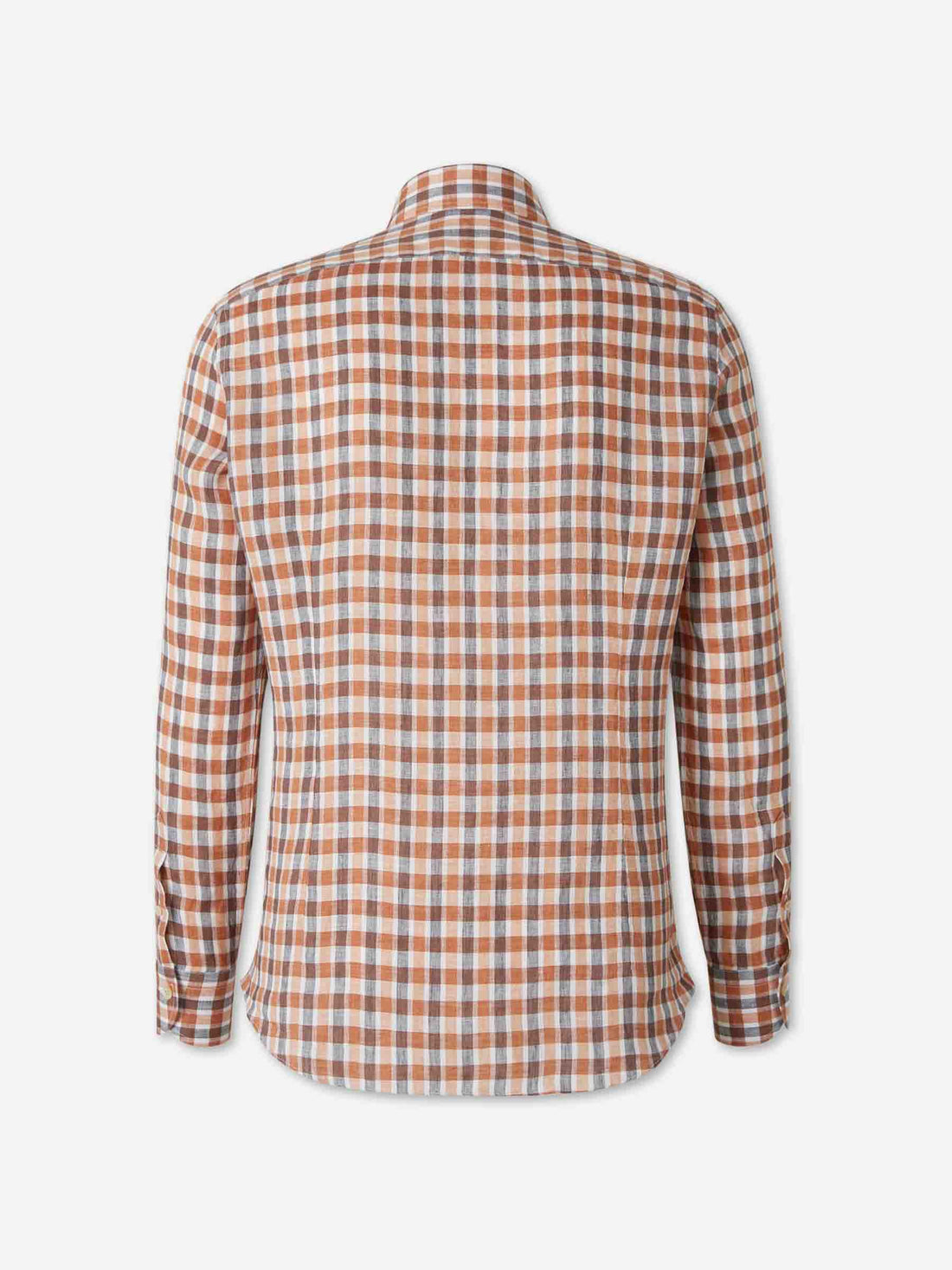 Santa Eulalia Hombre Barcelona Camisa Cuadros color Naranja Oscuro sku 531-006697 02 - Foto 2