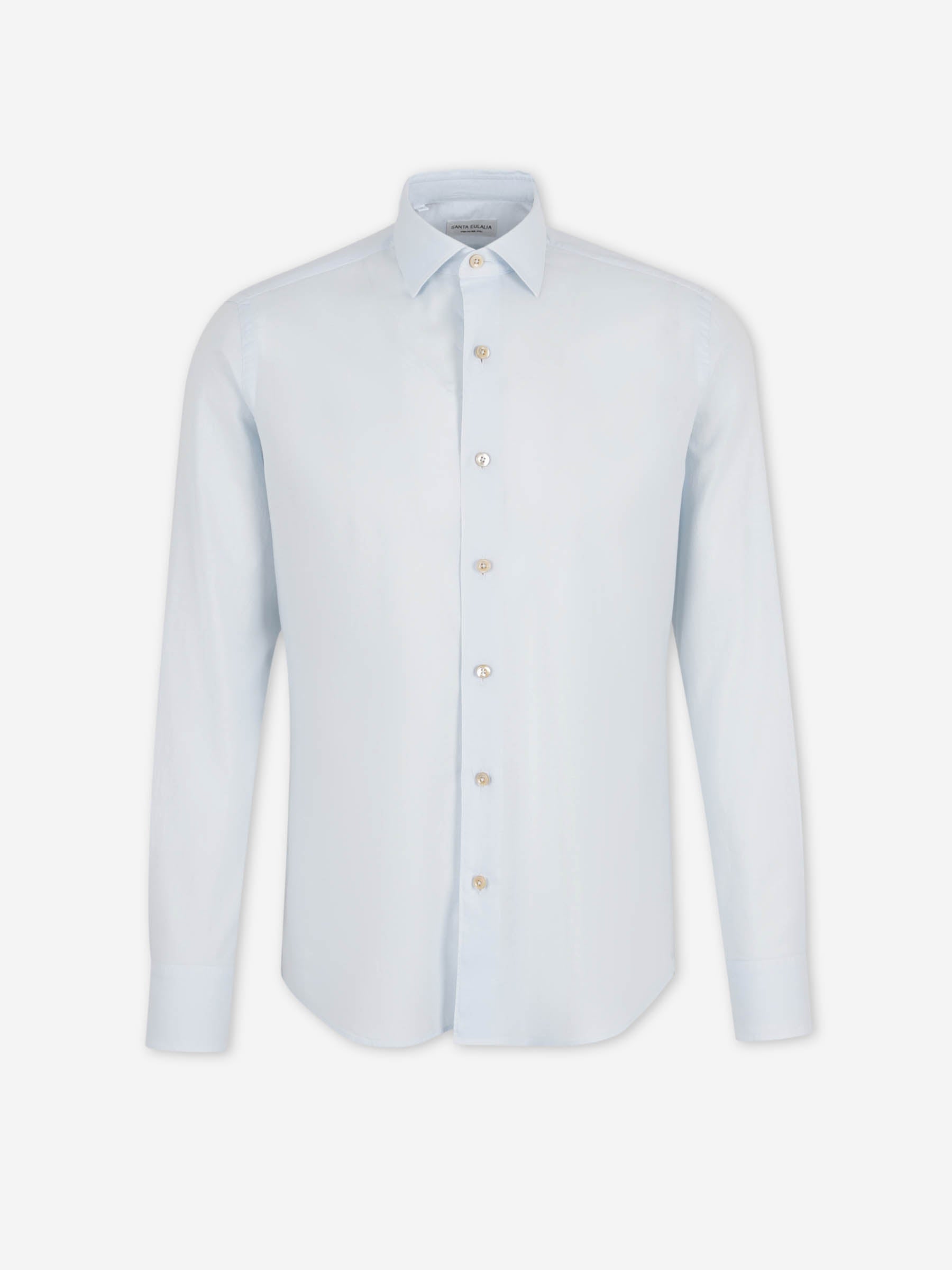 Santa Eulalia Hombre Barcelona Camisa Lisa Algodón color Azul Celeste sku 531-006716 04 - Foto 1
