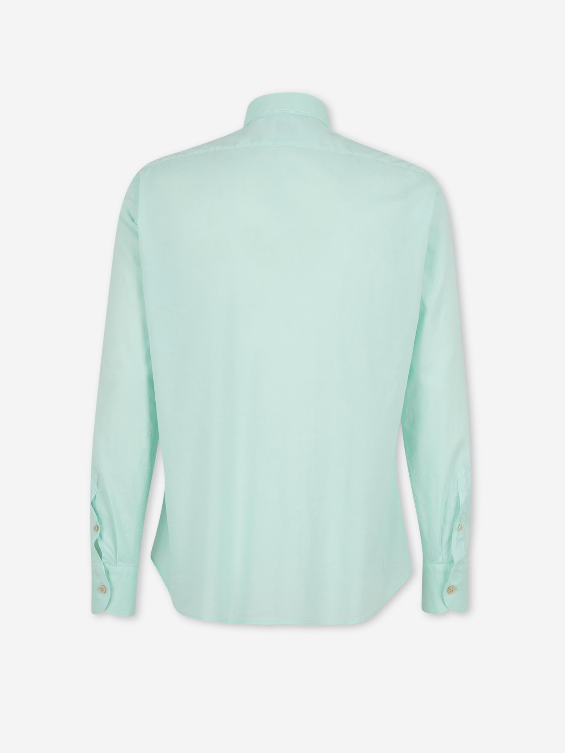 Santa Eulalia Hombre Barcelona Camisa Lisa Algodón color Verde Menta sku 531-006716 05 - Foto 2