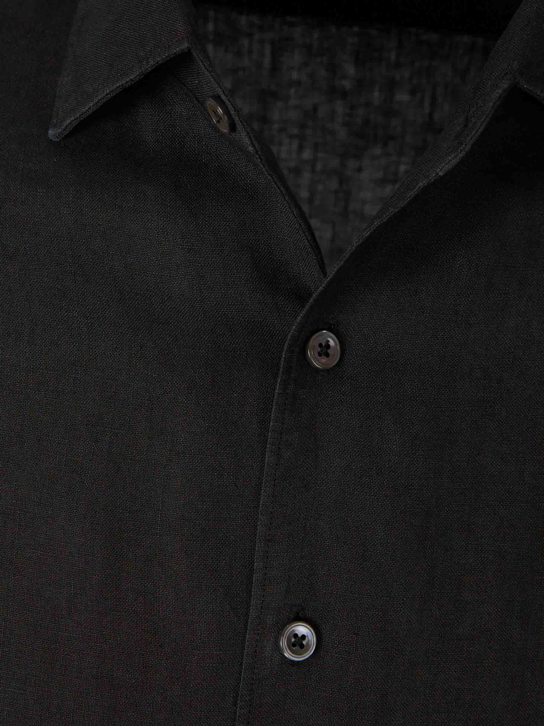 Outlet online Santa Eulalia Hombre Camisa Manga Larga color Negro sku 531-006718 03 - Foto 3