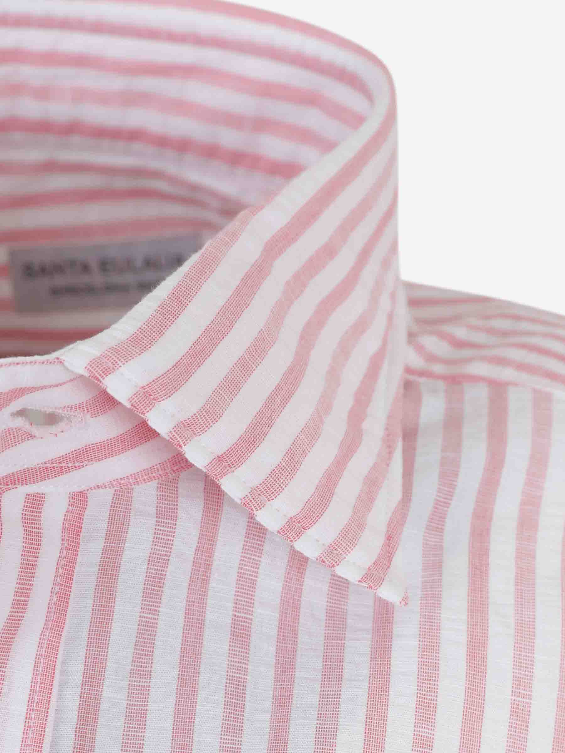 Outlet online Santa Eulalia Hombre Camisa Listada color Rosa sku 531-006719 01 - Foto 4