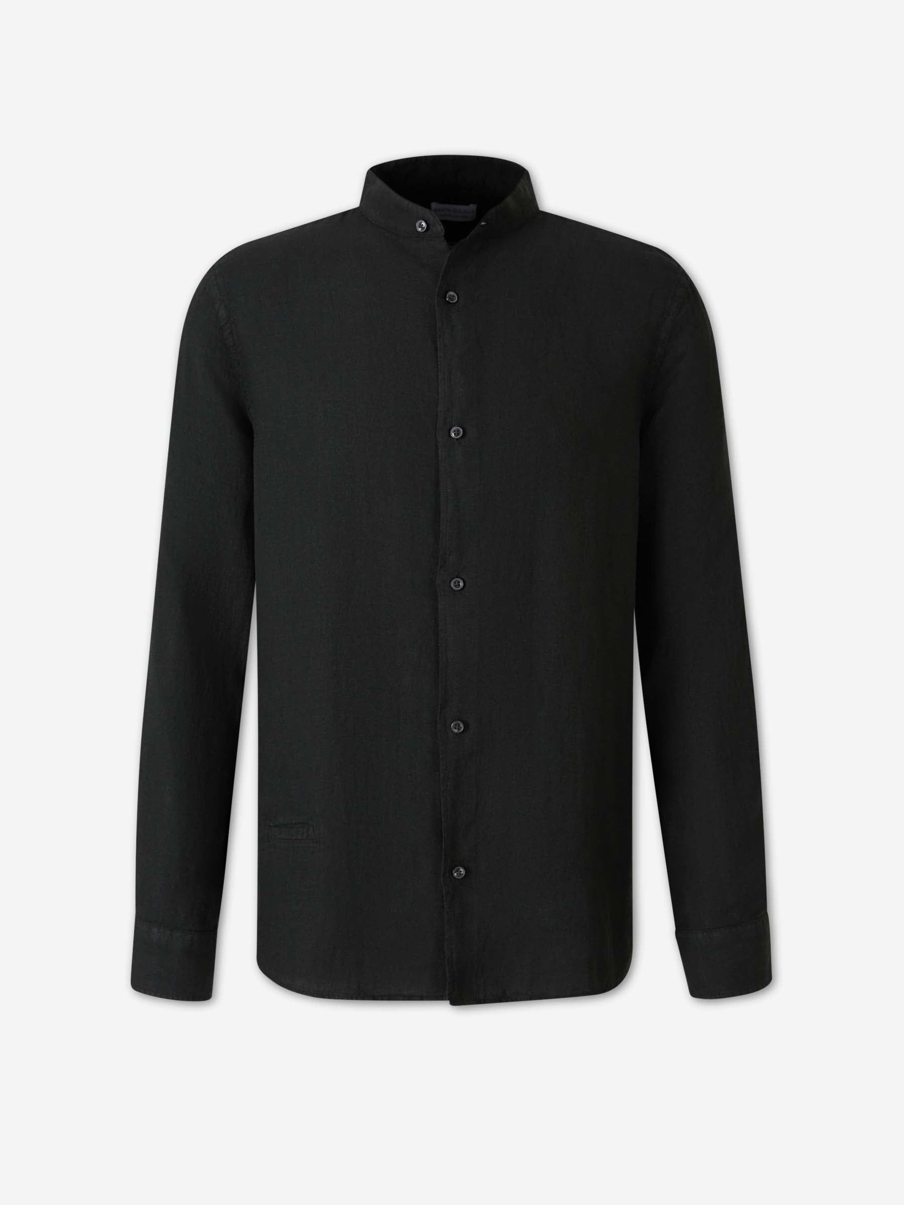 Santa Eulalia Hombre Barcelona Camisa Lisa Lino color Negro sku 531-006763 01 - Foto 1