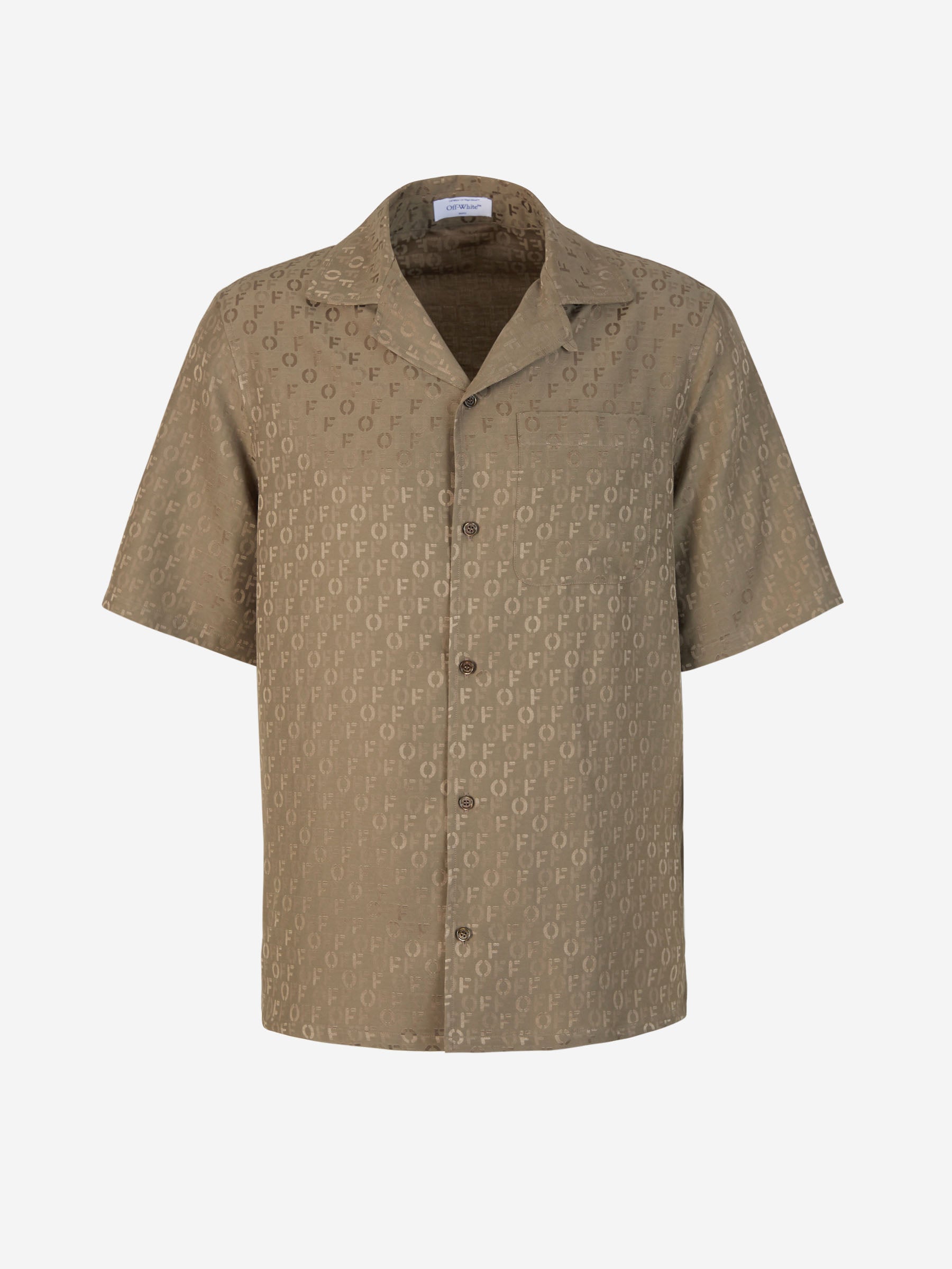 Outlet online Off-White Hombre Camisa Seda Y Algodón color Negro sku 532-000499 01 - Foto 5