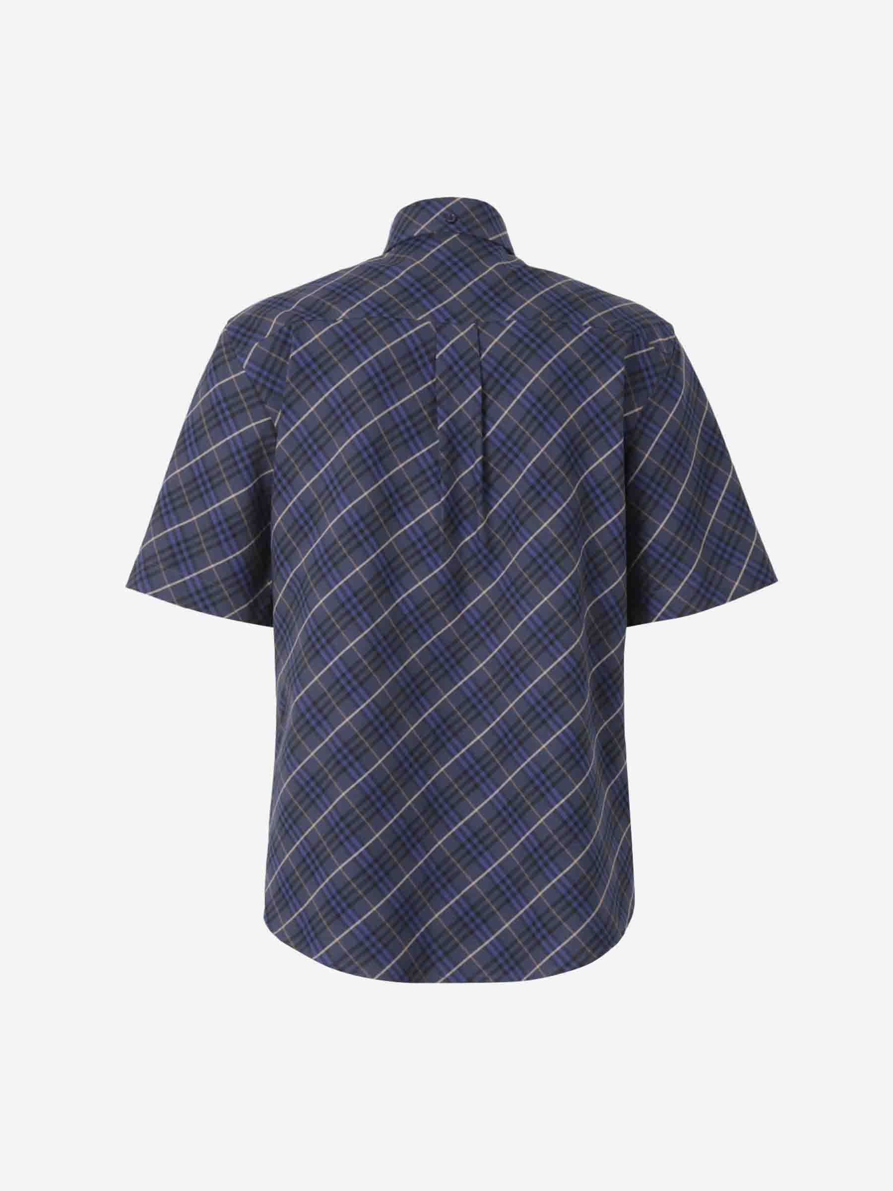 Outlet online Burberry Hombre Camisa Motivo Cuadros color Azul Cobalto sku 532-000614 01 - Foto 2