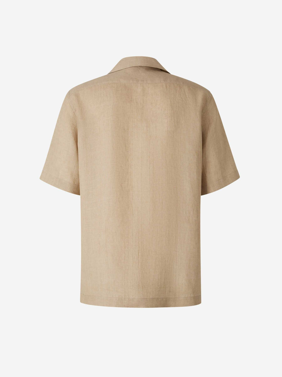 Outlet online Lardini Hombre Camisa Lino Lisa color Camel sku 532-000620 01 - Foto 2