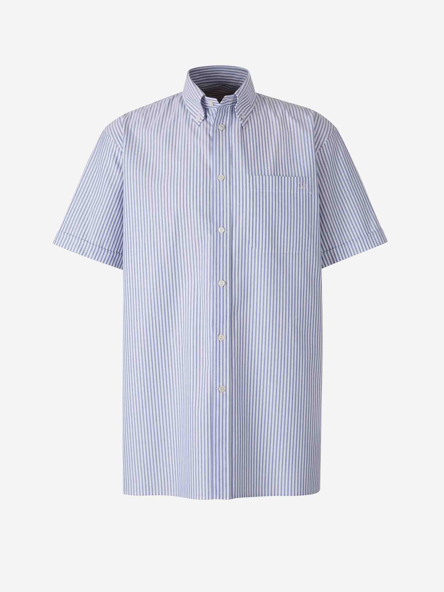 Valentino Hombre Barcelona Camisa Rayas Algodón color Azul sku 532-000626 01 - Foto 1