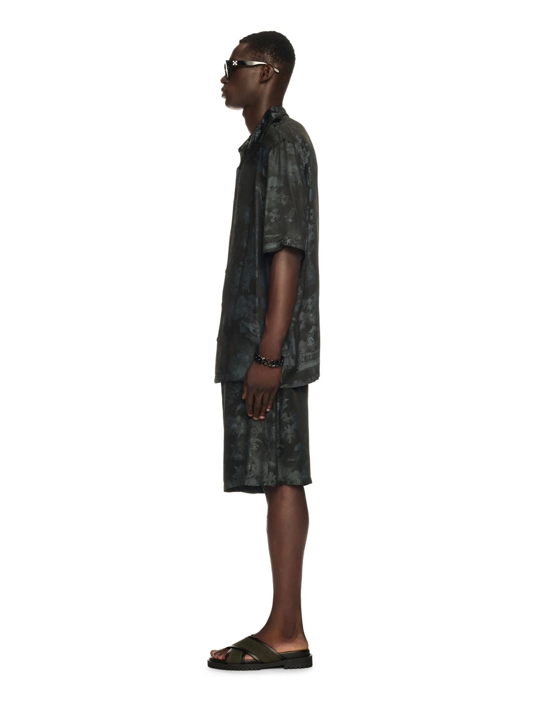 Outlet online Off-White Hombre Bermudas Bolos Jacquard color Negro sku 523-001178 02 - Foto 3