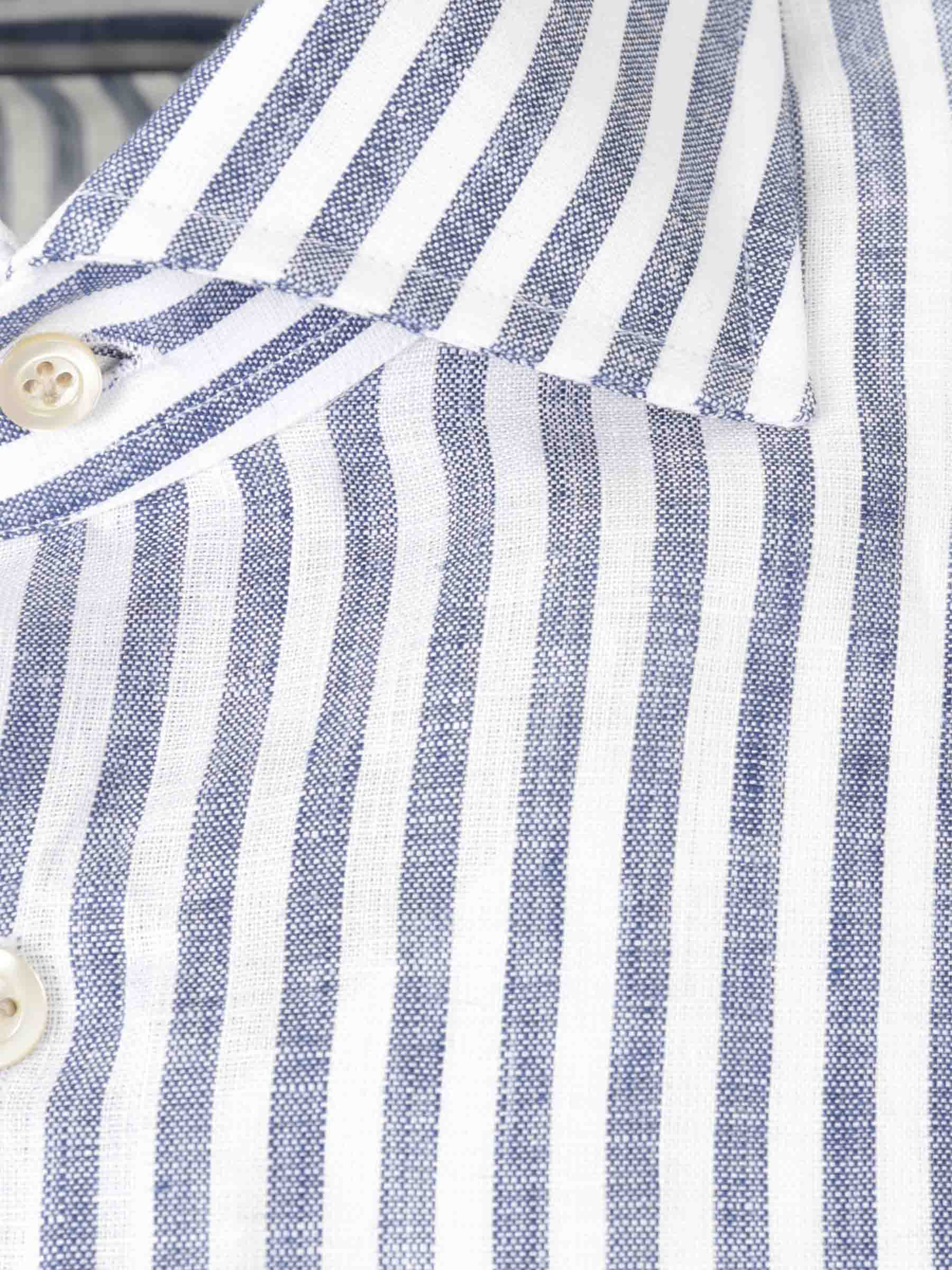 Santa Eulalia Hombre Barcelona Camisa Motivo Rayas color Azul Cobalto sku 532-000635 02 - Foto 3