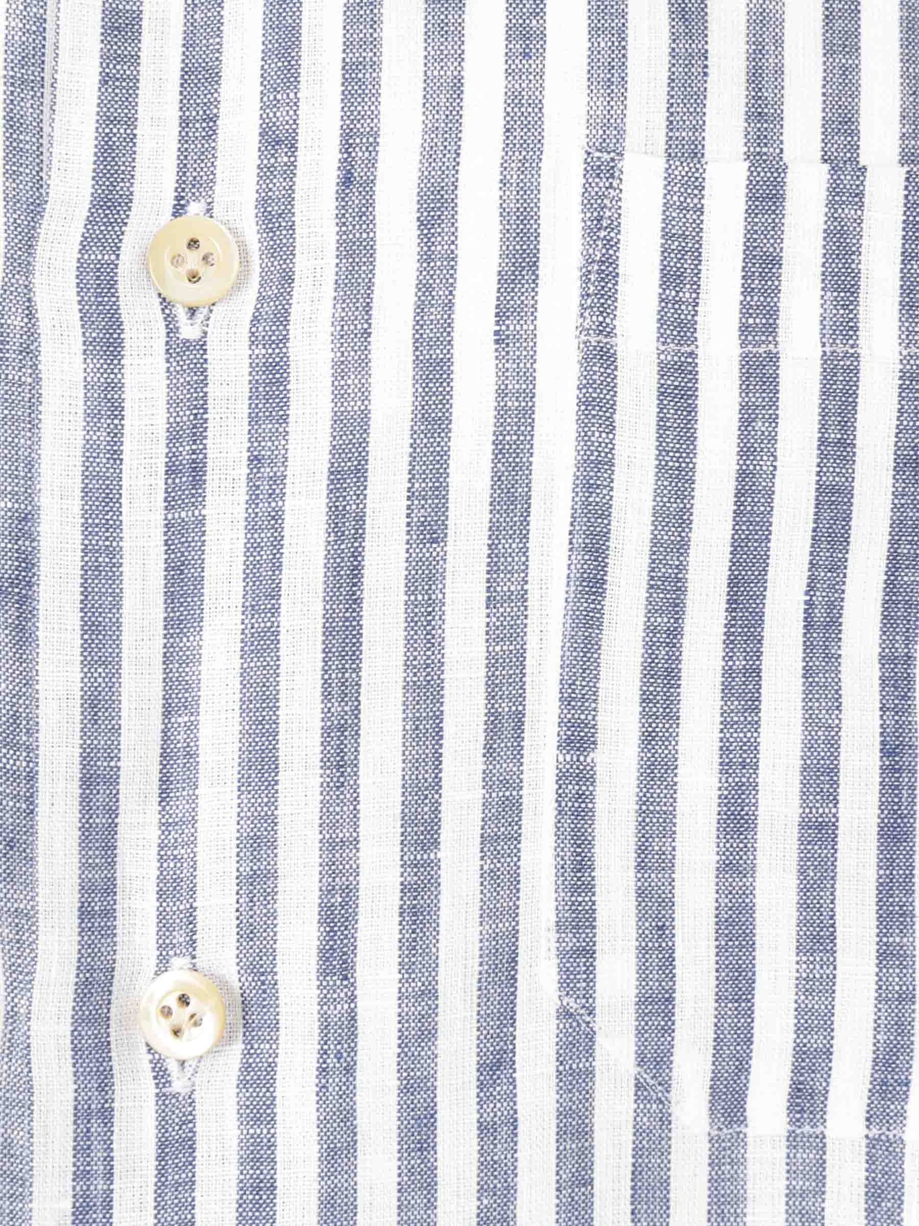 Santa Eulalia Hombre Barcelona Camisa Motivo Rayas color Azul Cobalto sku 532-000635 02 - Foto 4