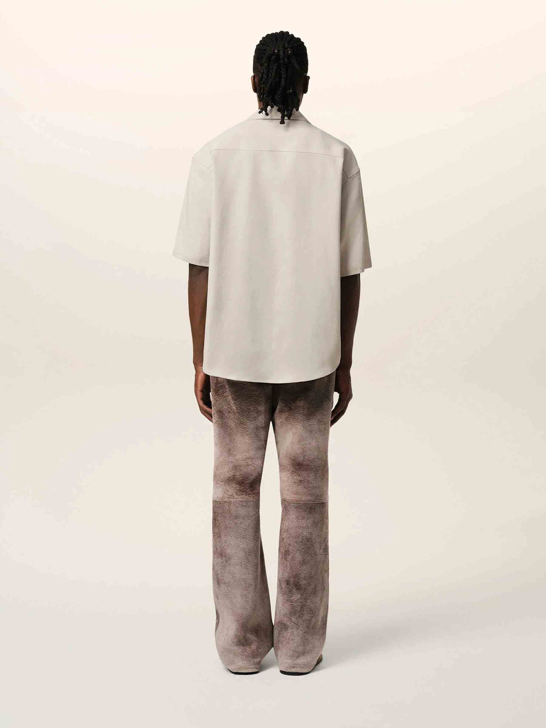 Ami Paris Hombre Barcelona Camisa Campera Algodón color Taupe sku 532-000653 02 - Foto 3