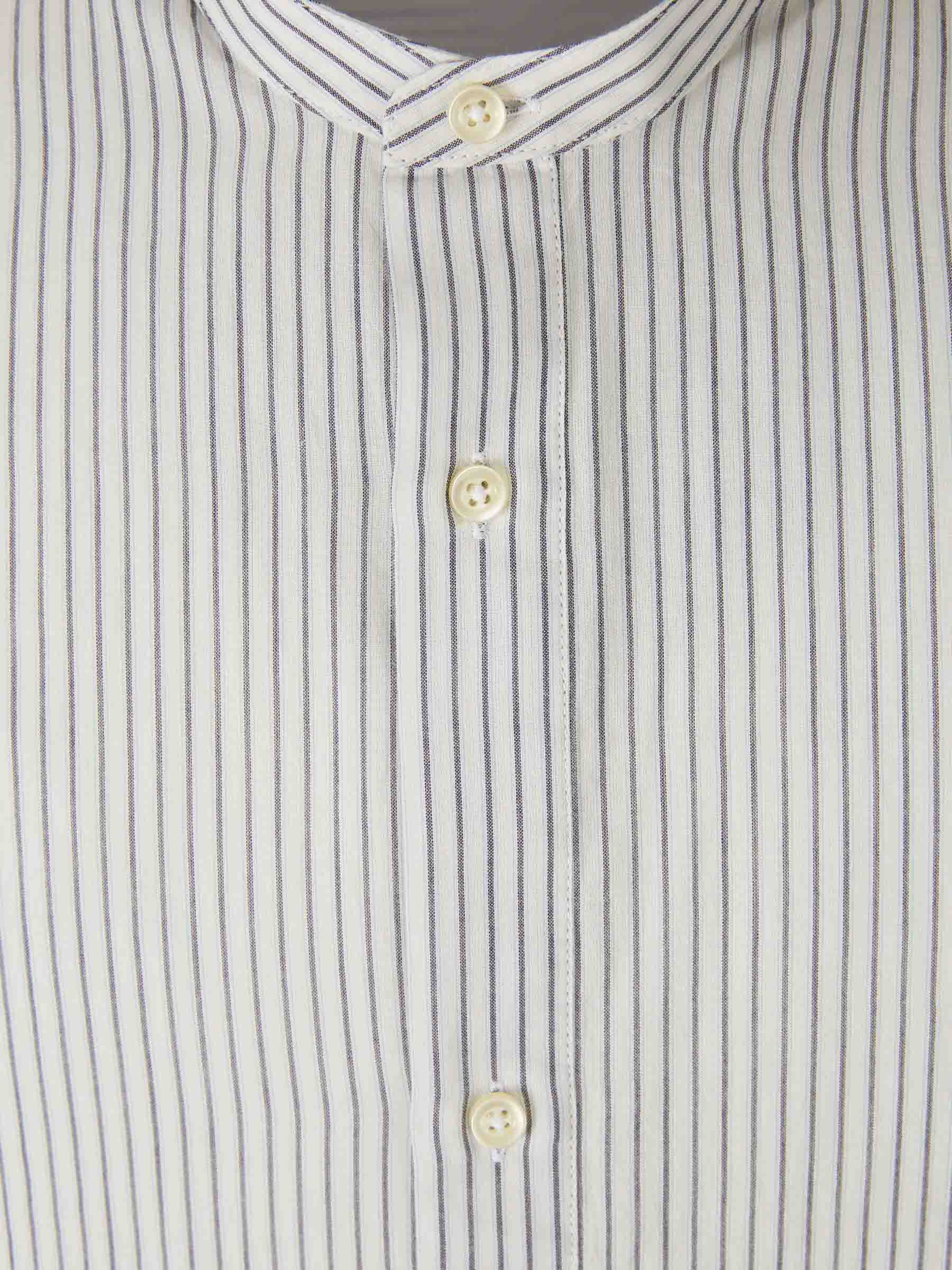 Outlet online Officine Générale Hombre Camisa algodón rayas color Blanco sku 532-000695 01 - Foto 3