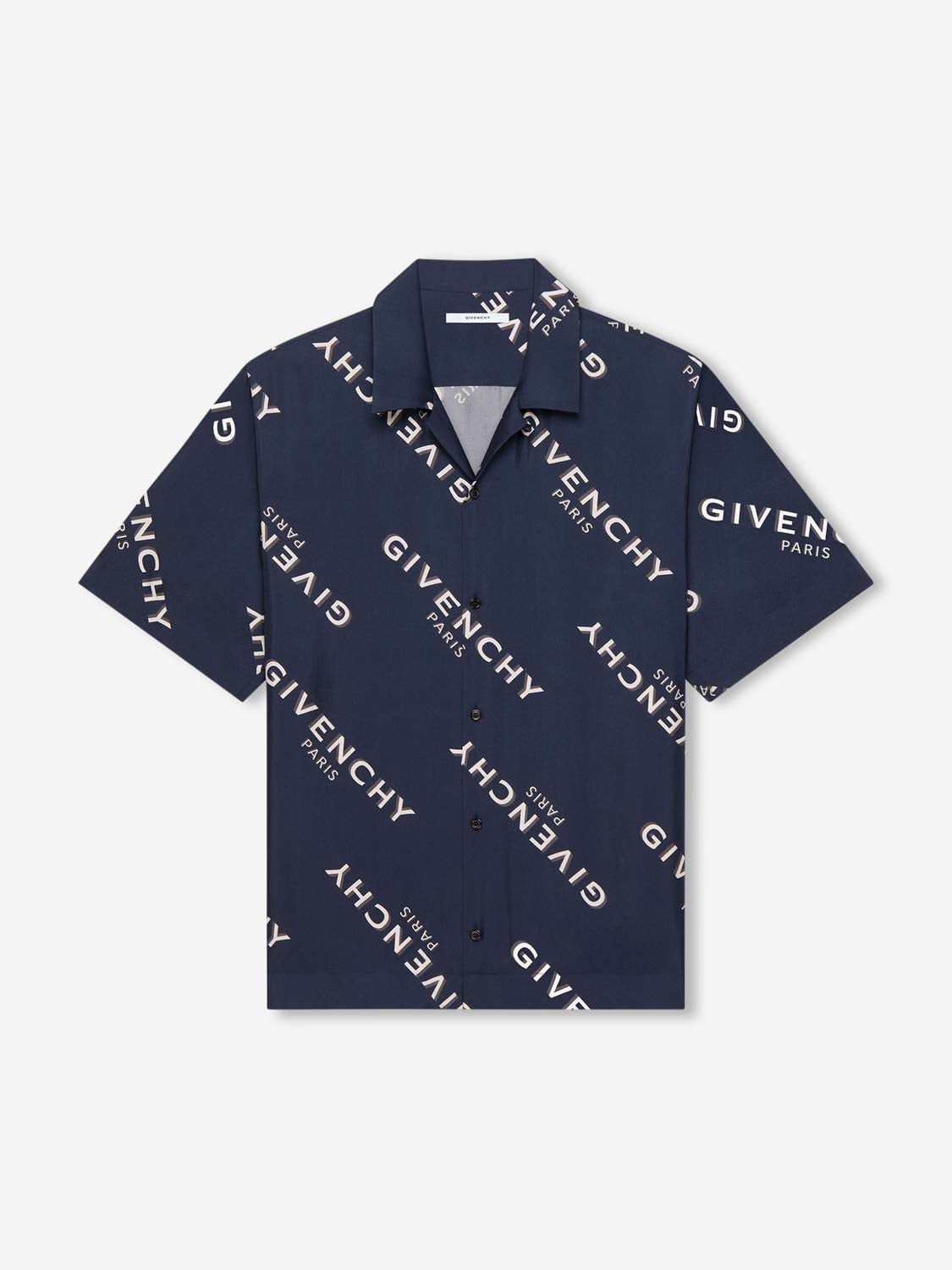 Outlet online Givenchy Hombre Camisa Estampada color Azul Noche sku 532-000696 01 - Foto 1