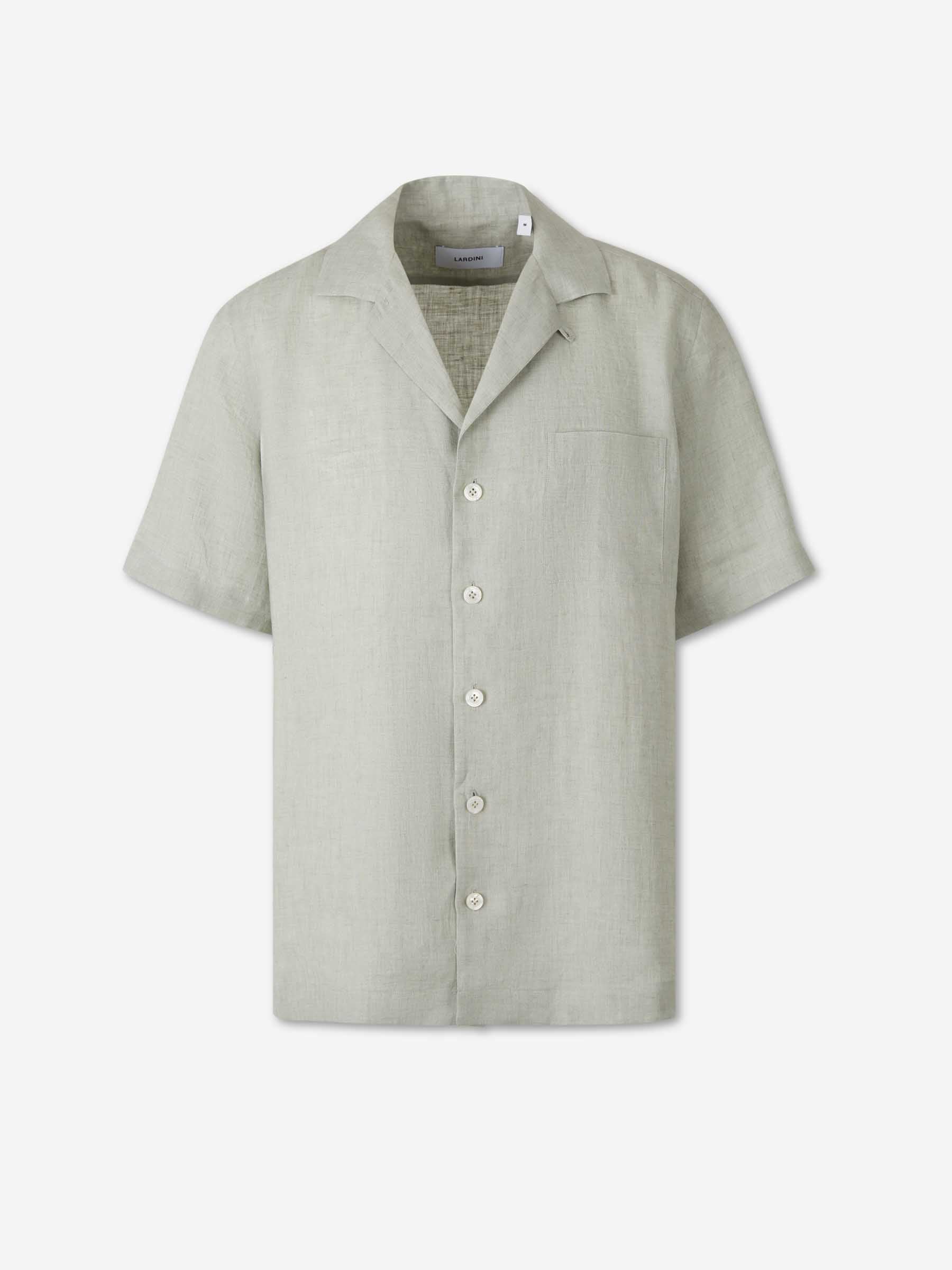 Lardini Hombre Barcelona Camisa Manga Corta color Verde Manzana sku 532-000753 03 - Foto 1
