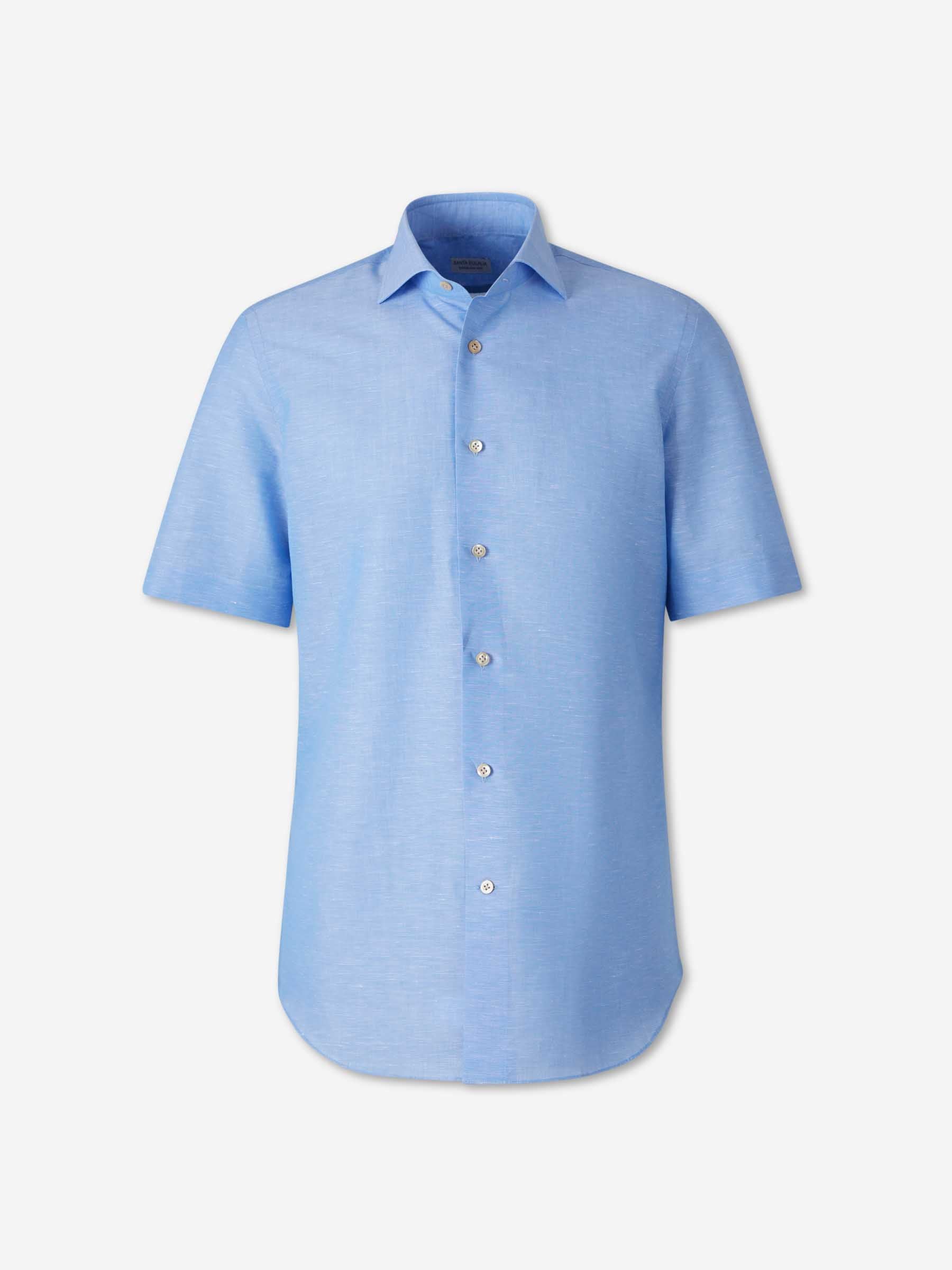 Santa Eulalia Hombre Barcelona Camisa Manga Corta color Azul sku 532-000759 02 - Foto 1