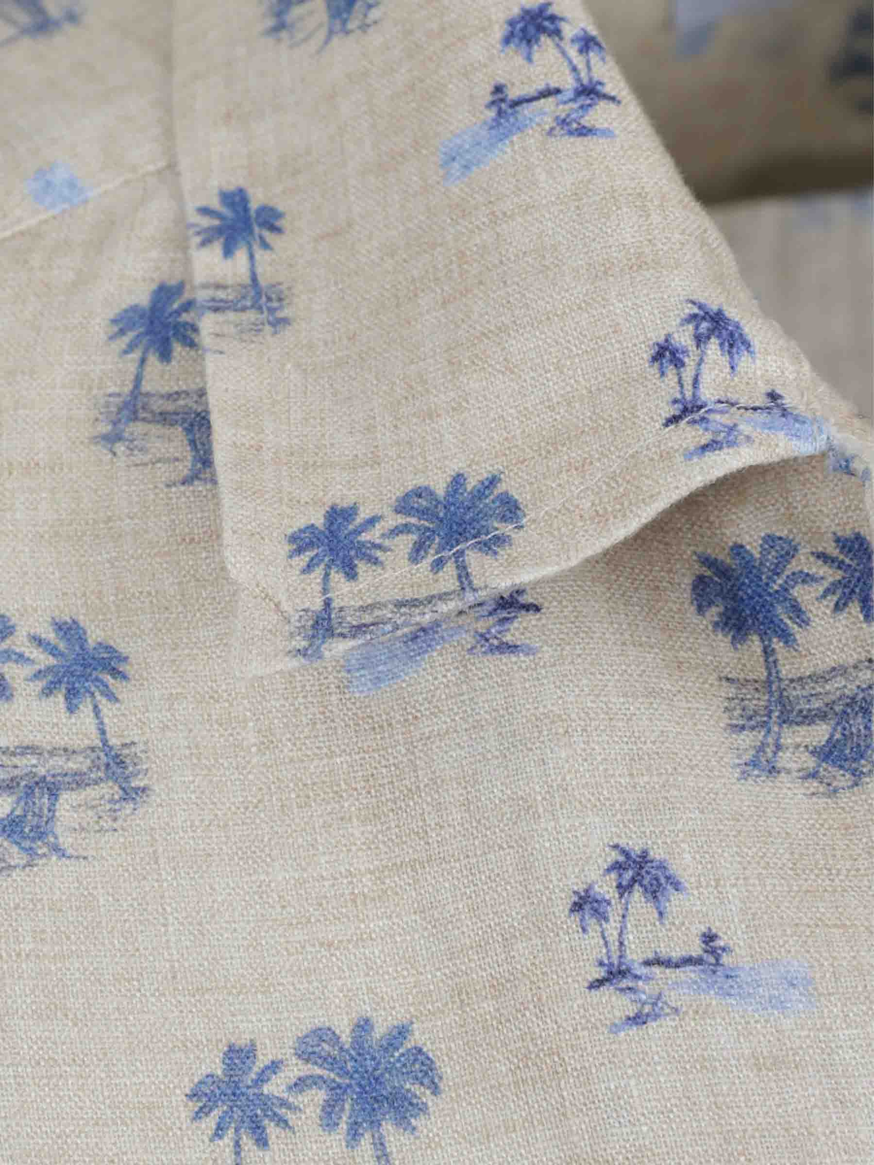 Outlet online Santa Eulalia Hombre Camisa Estampada color Beige sku 532-000761 02 - Foto 3
