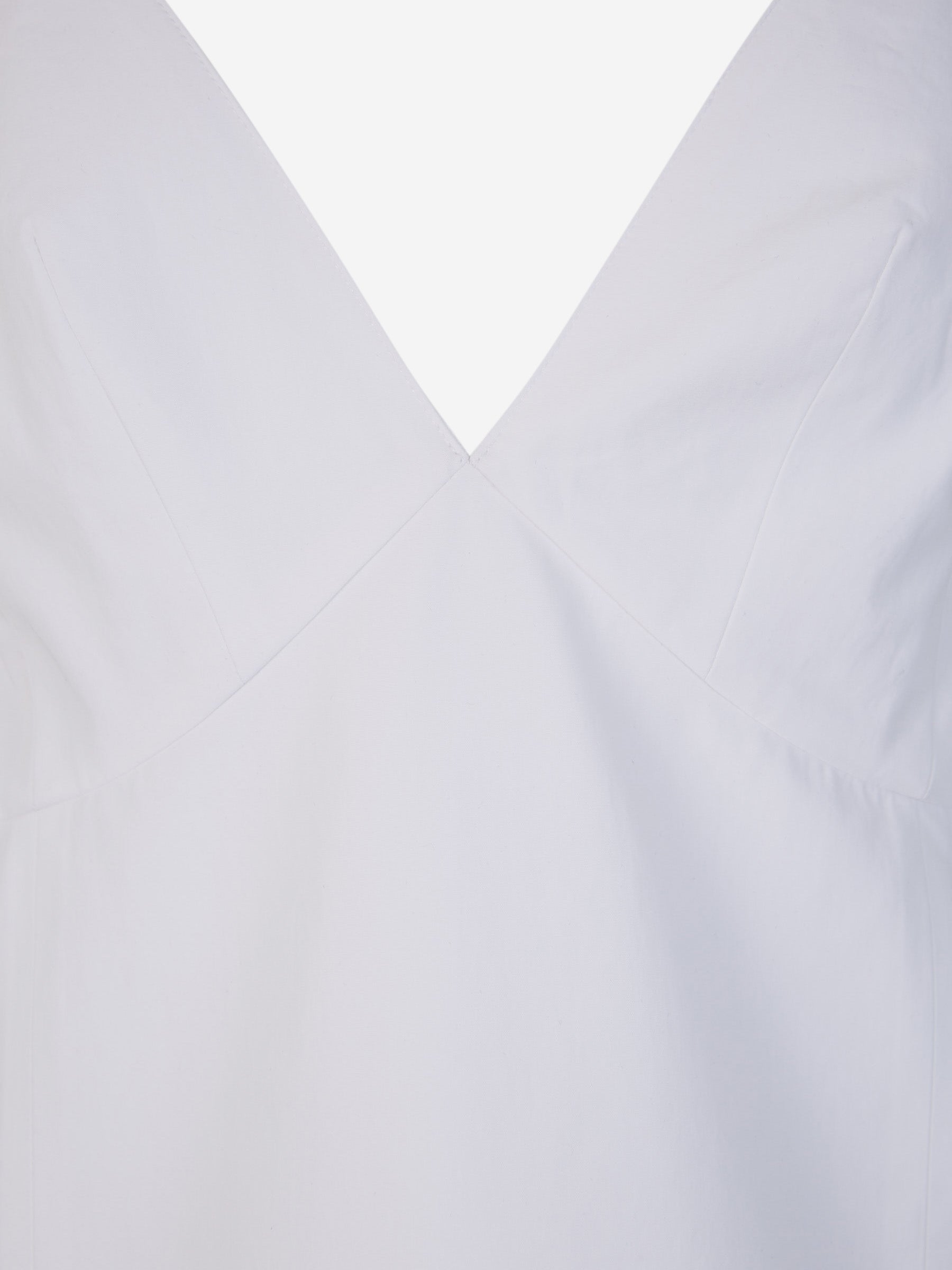 Outlet online Khaite Mujer Vestido Mini Algodón color Blanco sku 731-005860 01 - Foto 4