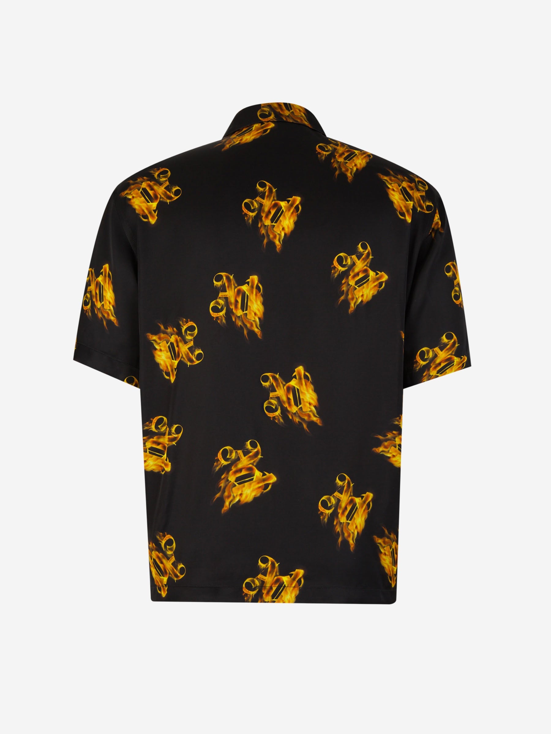 Outlet online Palm Angels Hombre Camisa Logo Burning color Negro sku 532-000562 01 - Foto 2