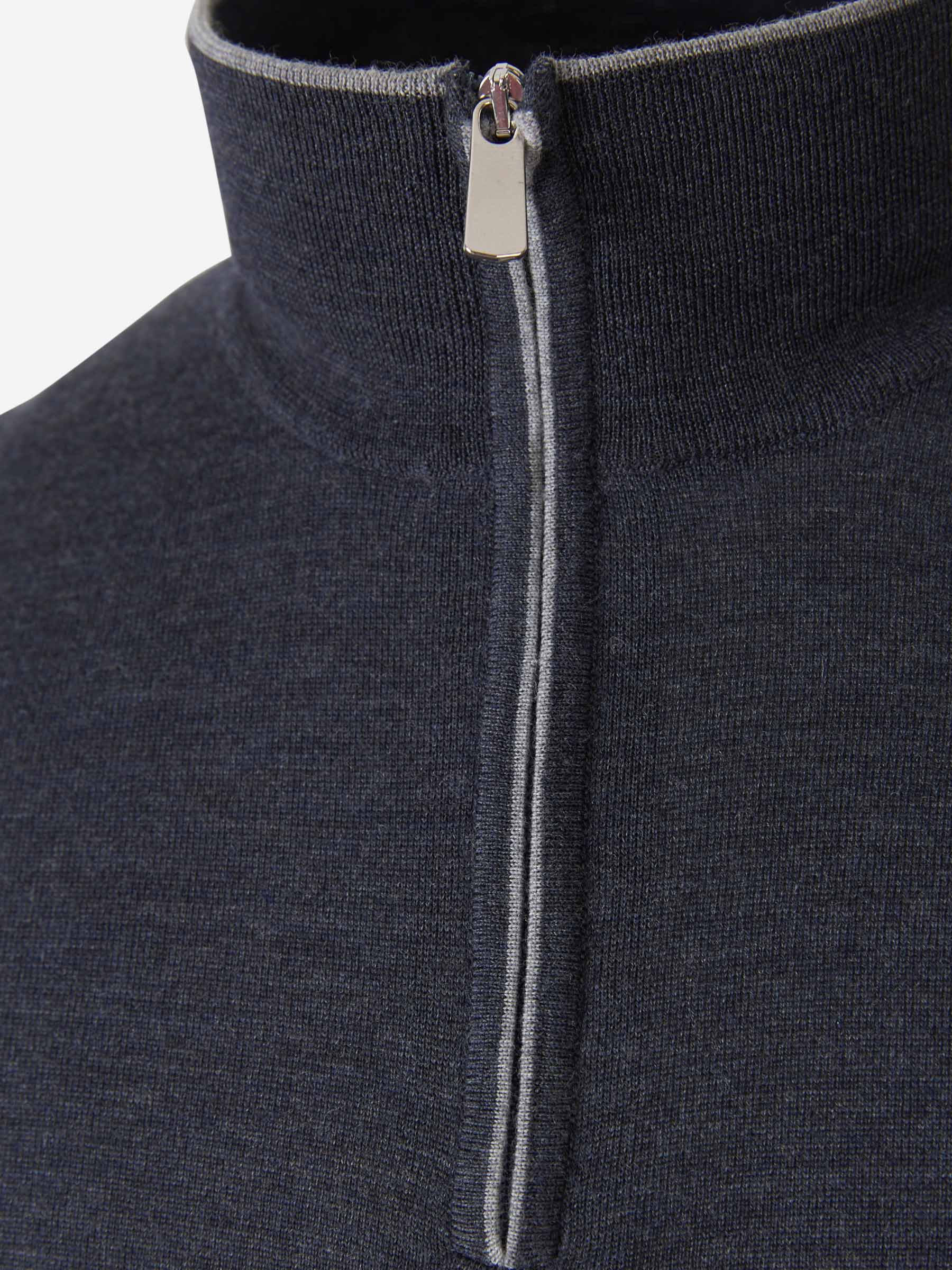 Outlet online Santa Eulalia Hombre Jersey Lana Cremallera color Azul Marino sku 542-001853 02 - Foto 3
