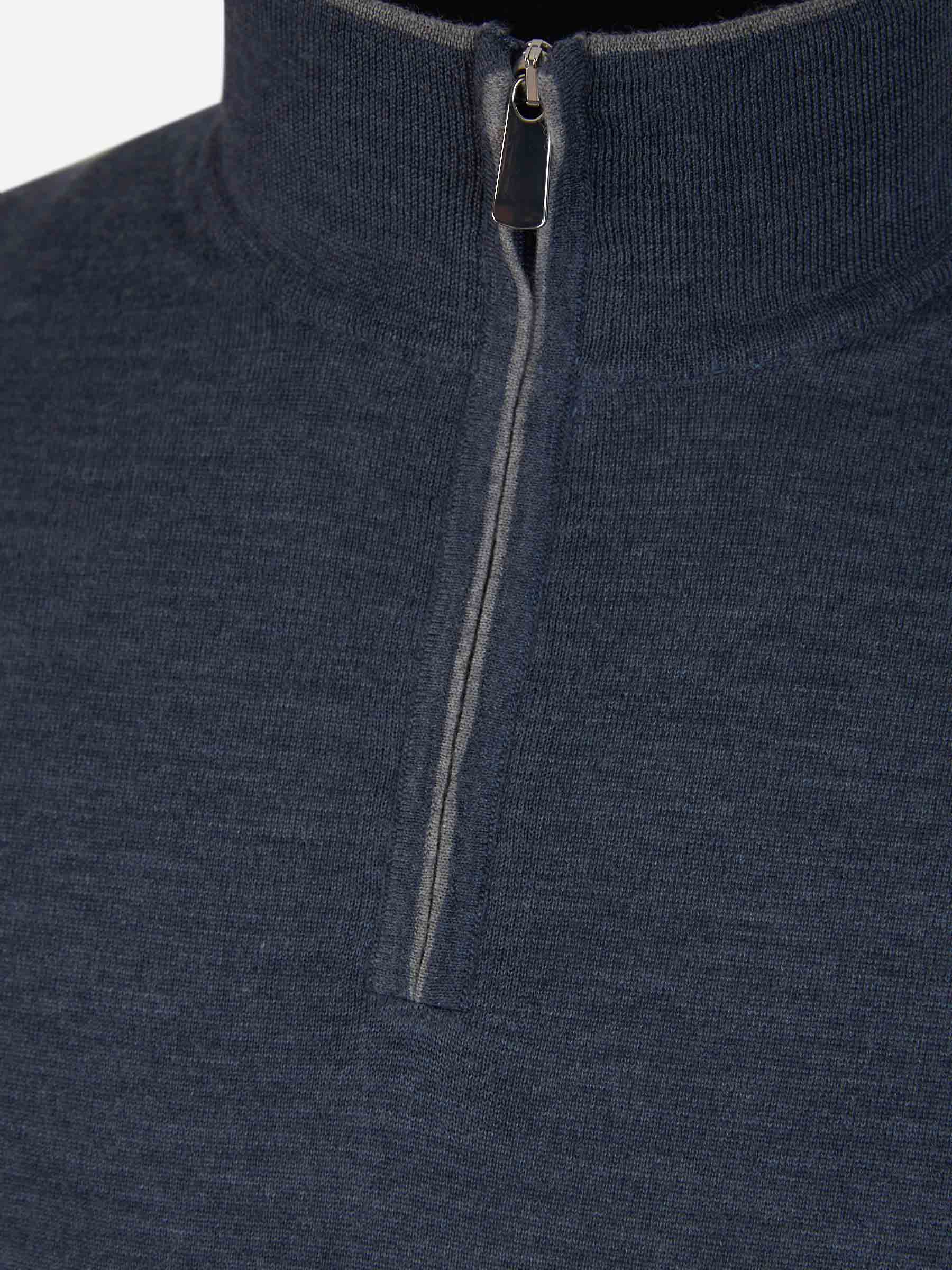 Outlet online Santa Eulalia Hombre Jersey Lana Cremallera color Azul Cobalto sku 542-001853 04 - Foto 3
